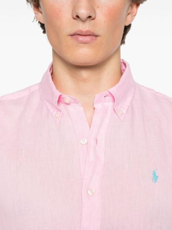 Polo Ralph Lauren POLO RALPH LAUREN Men Long Tops 710966294009 CARMEL PINK Pink Size US XL / EU 56 / 4 - 4 Thumbnail