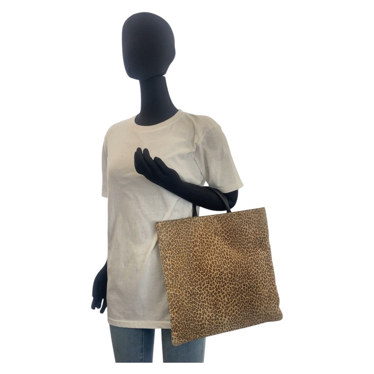 Loewe Loewe Loewe Suede/Leather Anagram Tote Bag Suede Tote Bag 500583 Size ONE SIZE - 10 Thumbnail