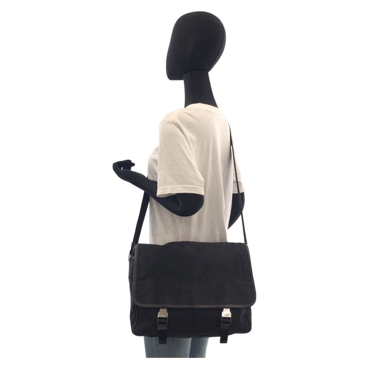 Prada Prada Prada Tessuto Triangle Logo Plate Nylon Shoulder Bag Others Shoulder Bag DUTY FREE for USA Size ONE SIZE - 6 Thumbnail