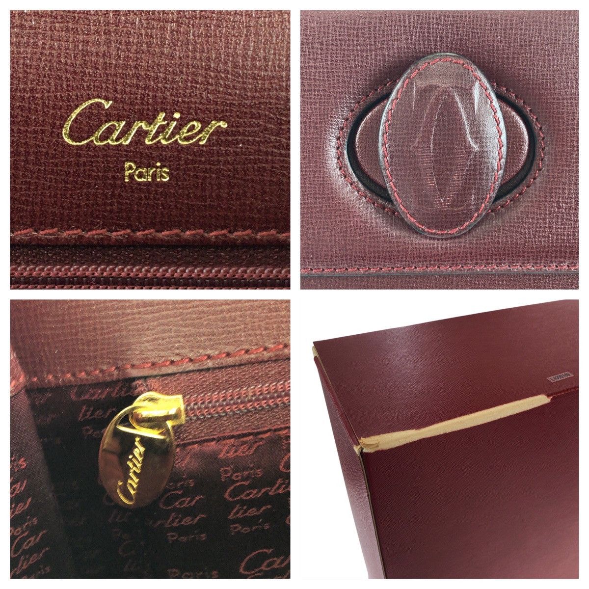 Cartier Cartier Cartier Must Line Leather Handbag 500926 Leather Handbag 500926 DUTY FREE for USA Size ONE SIZE - 4 Thumbnail