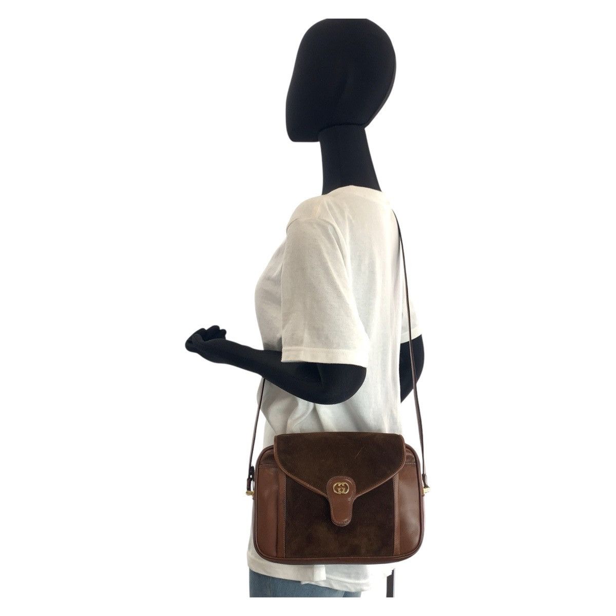 Gucci Gucci Gucci Suede/Leather Old Gucci Shoulder Bag 501059 Suede Shoulder Bag 501059 Size ONE SIZE - 7 Thumbnail