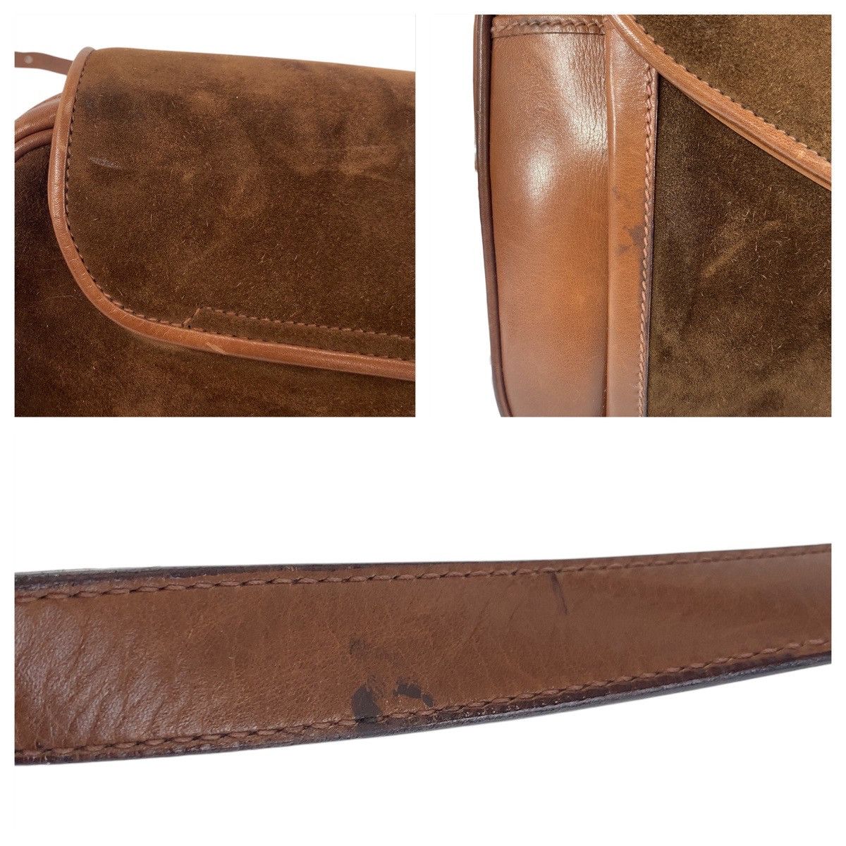 Gucci Gucci Gucci Suede/Leather Old Gucci Shoulder Bag 501059 Suede Shoulder Bag 501059 Size ONE SIZE - 6 Thumbnail