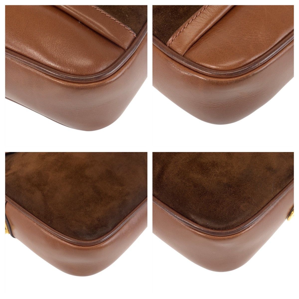 Gucci Gucci Gucci Suede/Leather Old Gucci Shoulder Bag 501059 Suede Shoulder Bag 501059 Size ONE SIZE - 3 Thumbnail