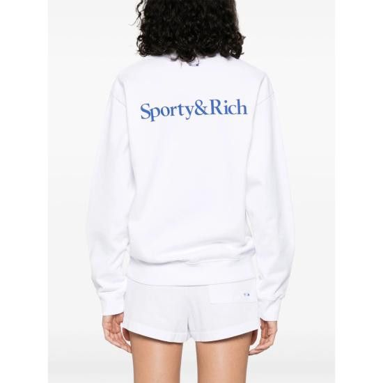 Sporty & Rich SPORTY & RICH Women Tops ST071627666WH WHITE Size XXL / US 16-18 / IT 52-54 - 4 Thumbnail