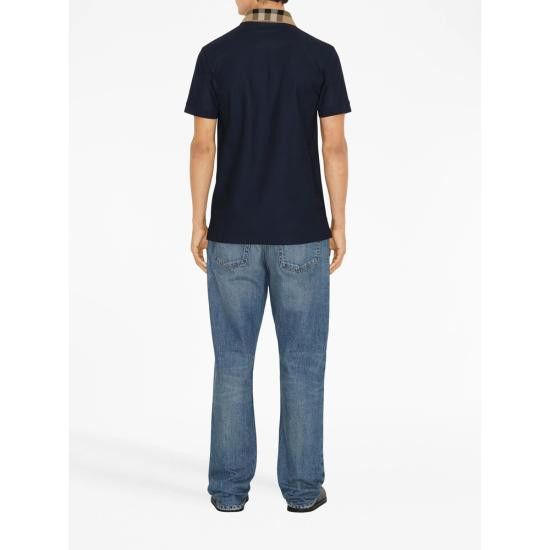 Burberry BURBERRY Men Polo Shirts 8072661 CODY B3590 BLUE Size US XL / EU 56 / 4 - 2 Thumbnail