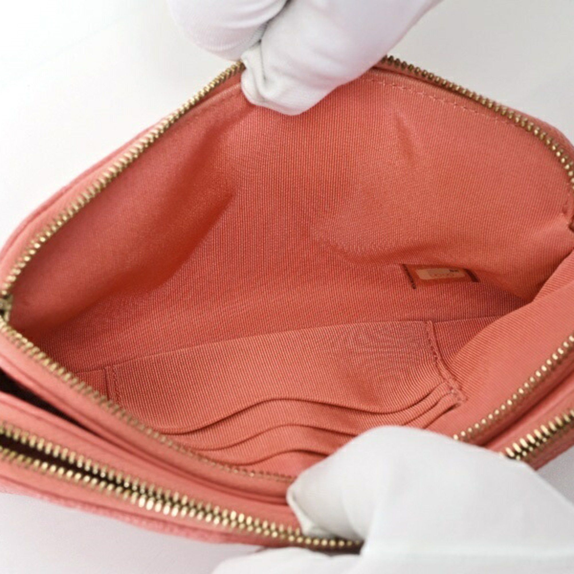 Chanel CHANEL Matelasse Chain Wallet Shoulder Bag A82527 Caviar Skin Pink 70158 Size ONE SIZE - 5 Thumbnail