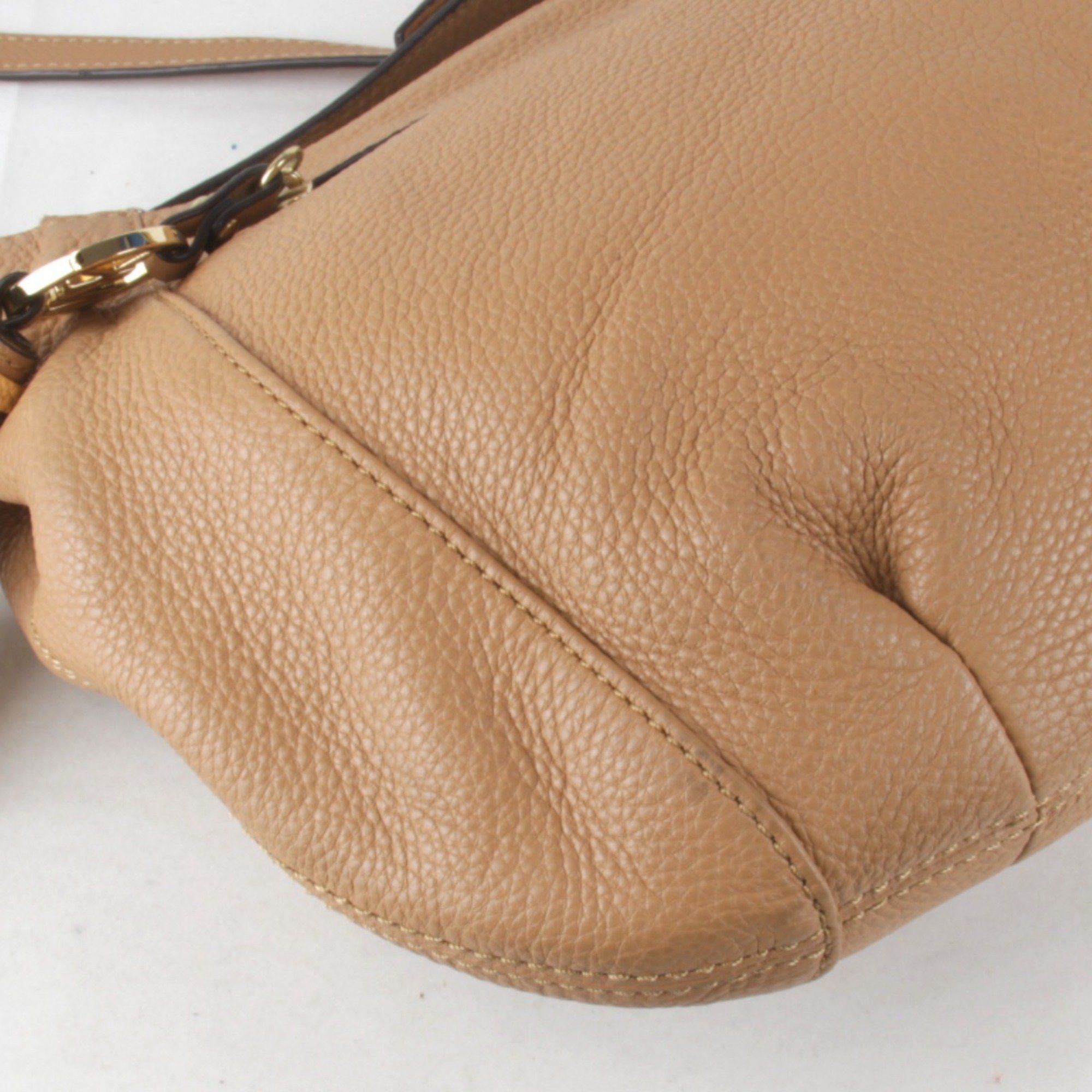 Michael Kors Michael Kors Shoulder Bag Leather Women's Beige 2Way Size ONE SIZE - 4 Thumbnail