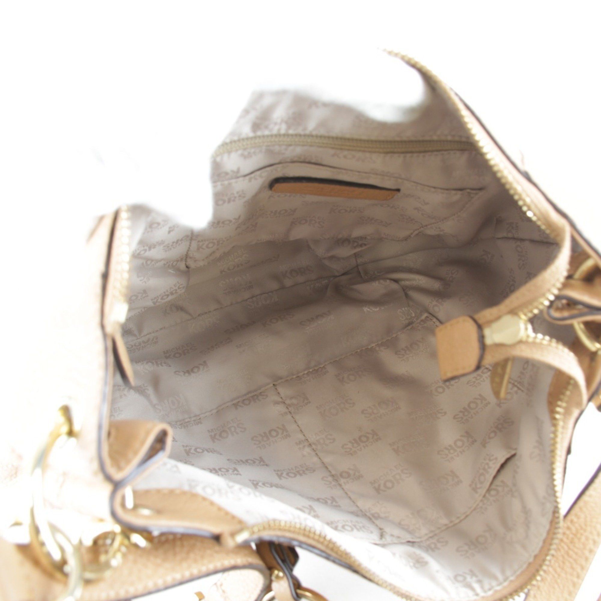 Michael Kors Michael Kors Shoulder Bag Leather Women's Beige 2Way Size ONE SIZE - 6 Thumbnail