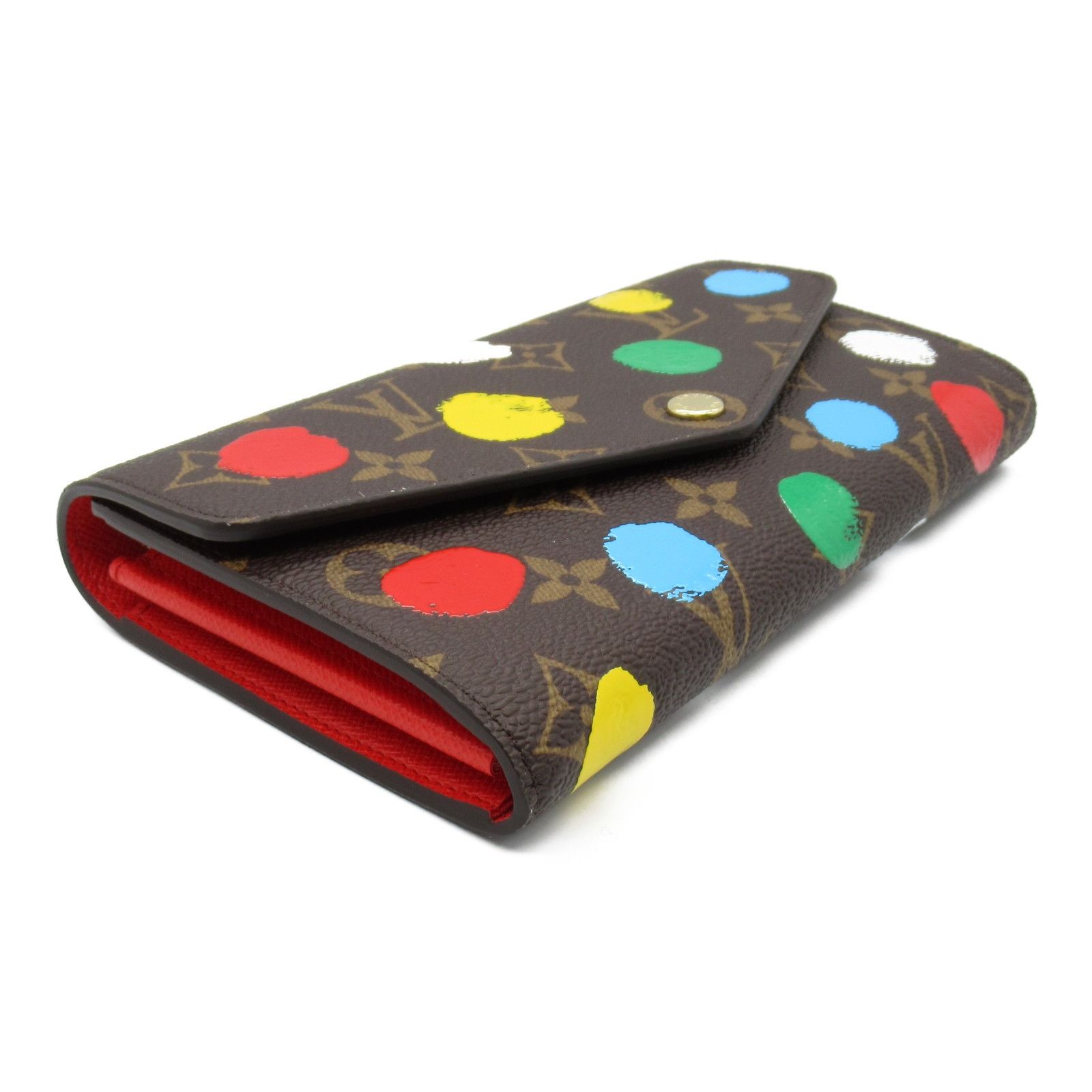 Louis Vuitton Louis Vuitton Louis Vuitton LV×YK Portefeuille Sarah NM Monogram Long Wallet Limited Canvas Long Wallet M81980 Size ONE SIZE - 3 Thumbnail