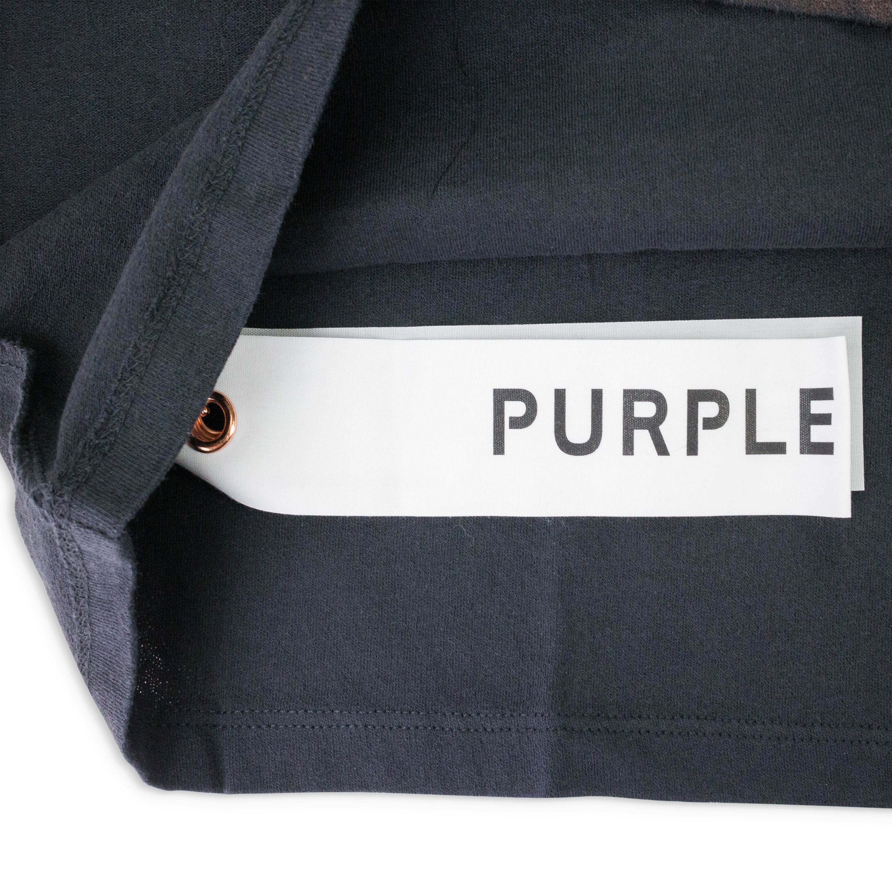 Purple Brand TEXTURED JERSEY INSIDE OUT TEE Black T-SHIRTS Size S Size US S / EU 44-46 / 1 - 7 Thumbnail