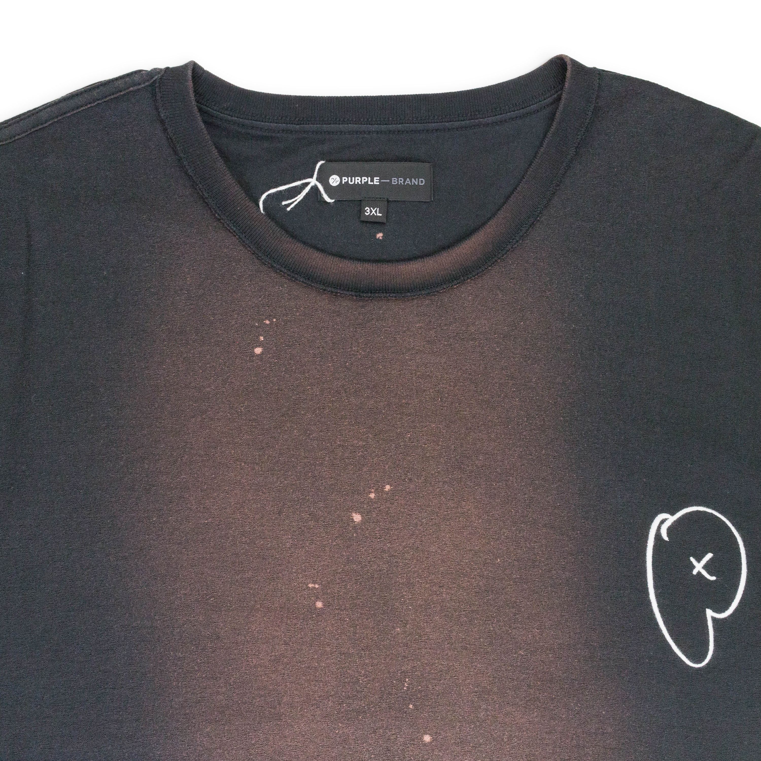 Purple Brand TEXTURED JERSEY INSIDE OUT TEE Black T-SHIRTS Size S Size US S / EU 44-46 / 1 - 3 Thumbnail