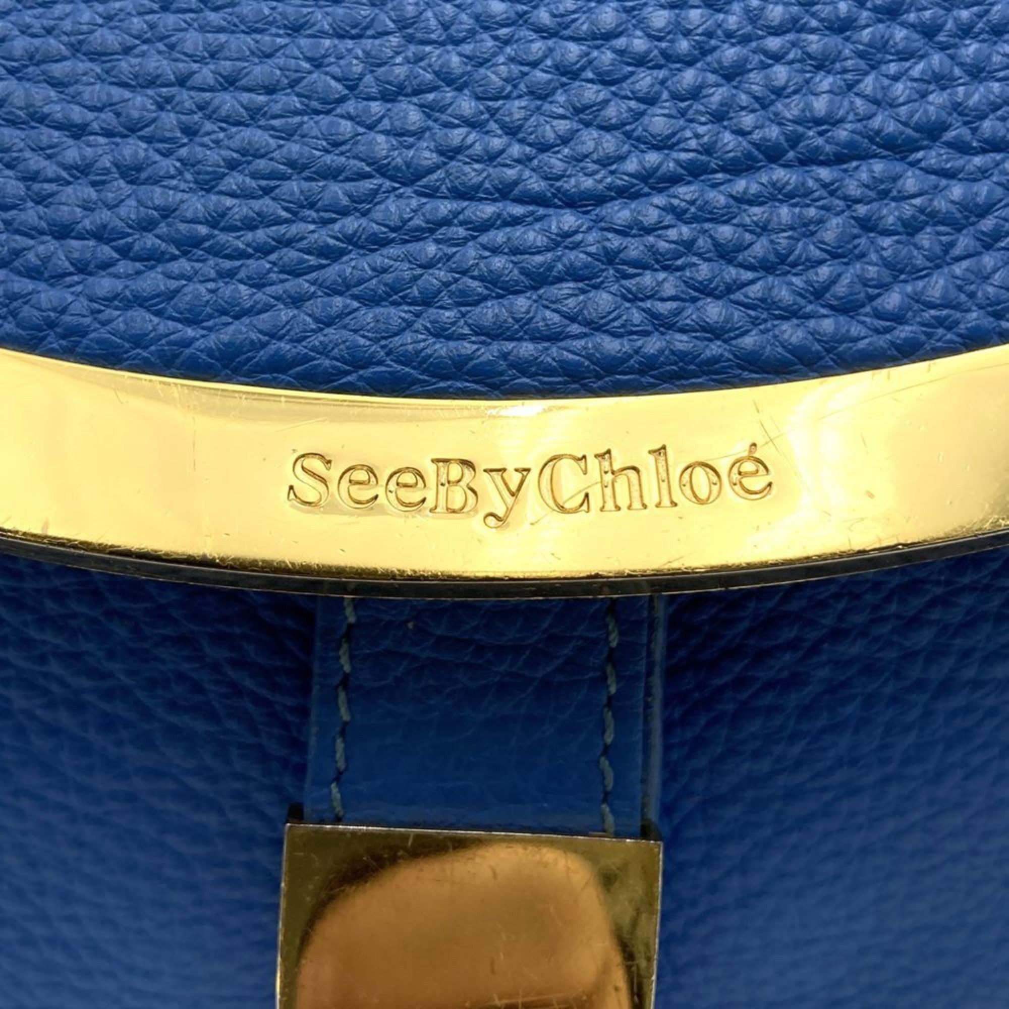 Chloe See by Chloé SEE BY CHLOE 01 15 88 65 Lizzie shoulder bag, handbag, leather, blue, light women's Size ONE SIZE - 2 Thumbnail