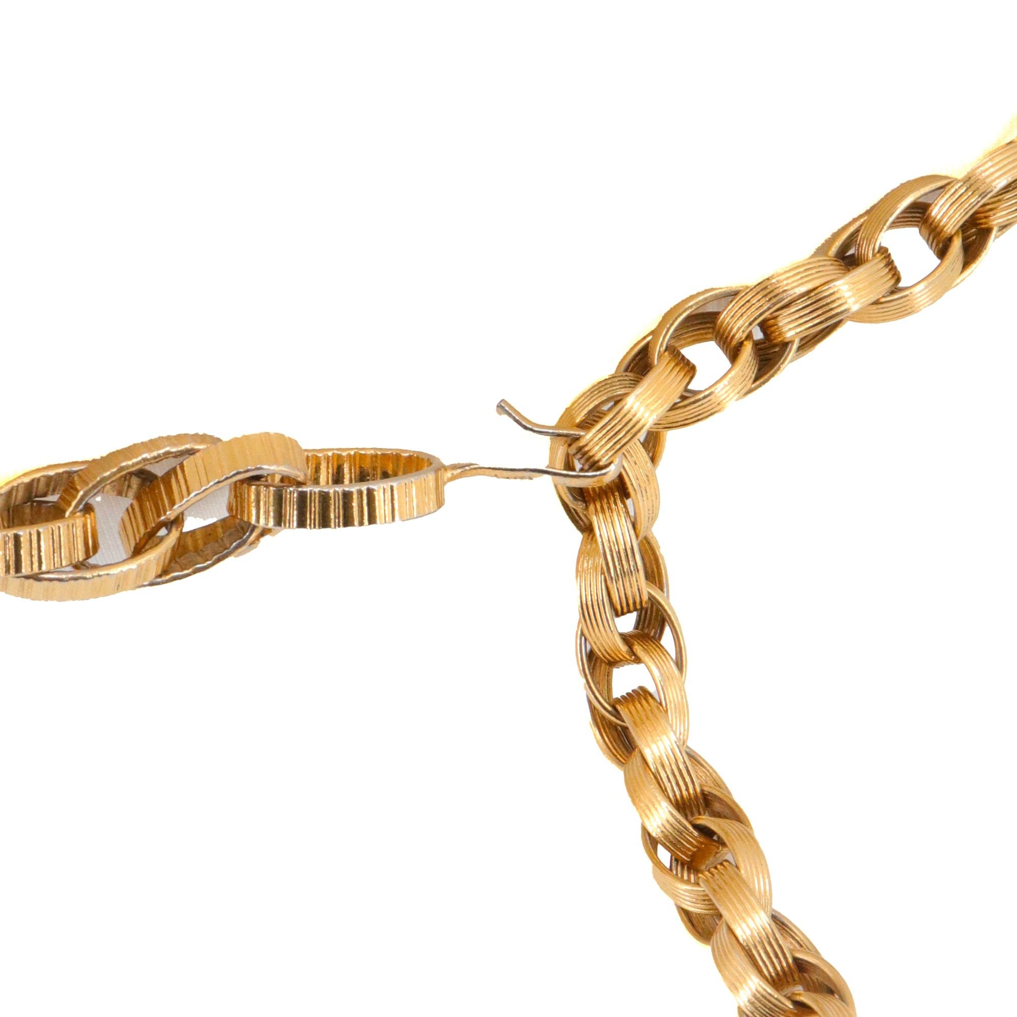 Chanel CHANEL - Chanel CC medallion belt in gold chain Size ONE SIZE - 6 Thumbnail