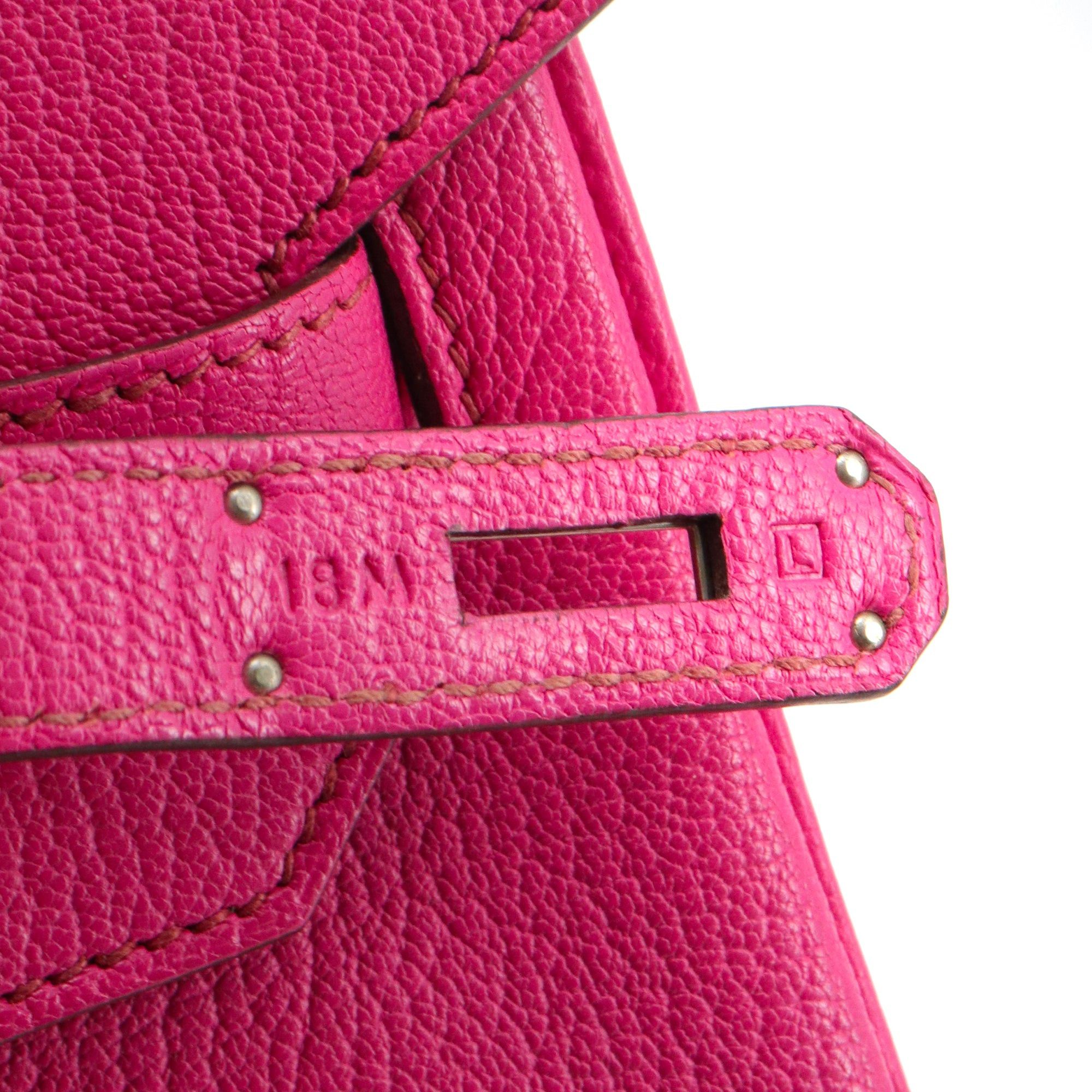 Hermes HERMÈS - Haut à Courroie 30 Hermès handbag in fuchsia grained leather Size ONE SIZE - 10 Thumbnail