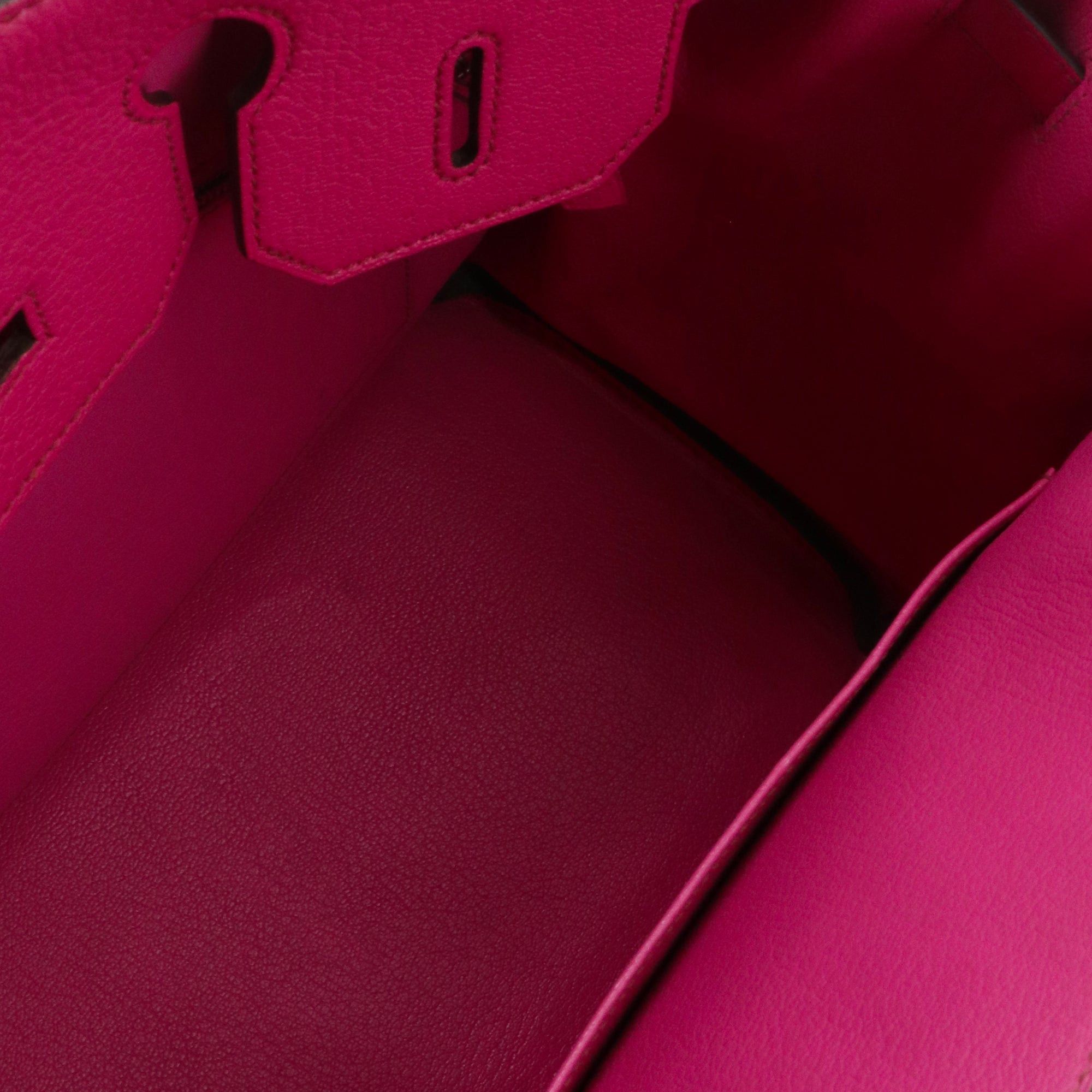 Hermes HERMÈS - Haut à Courroie 30 Hermès handbag in fuchsia grained leather Size ONE SIZE - 11 Thumbnail