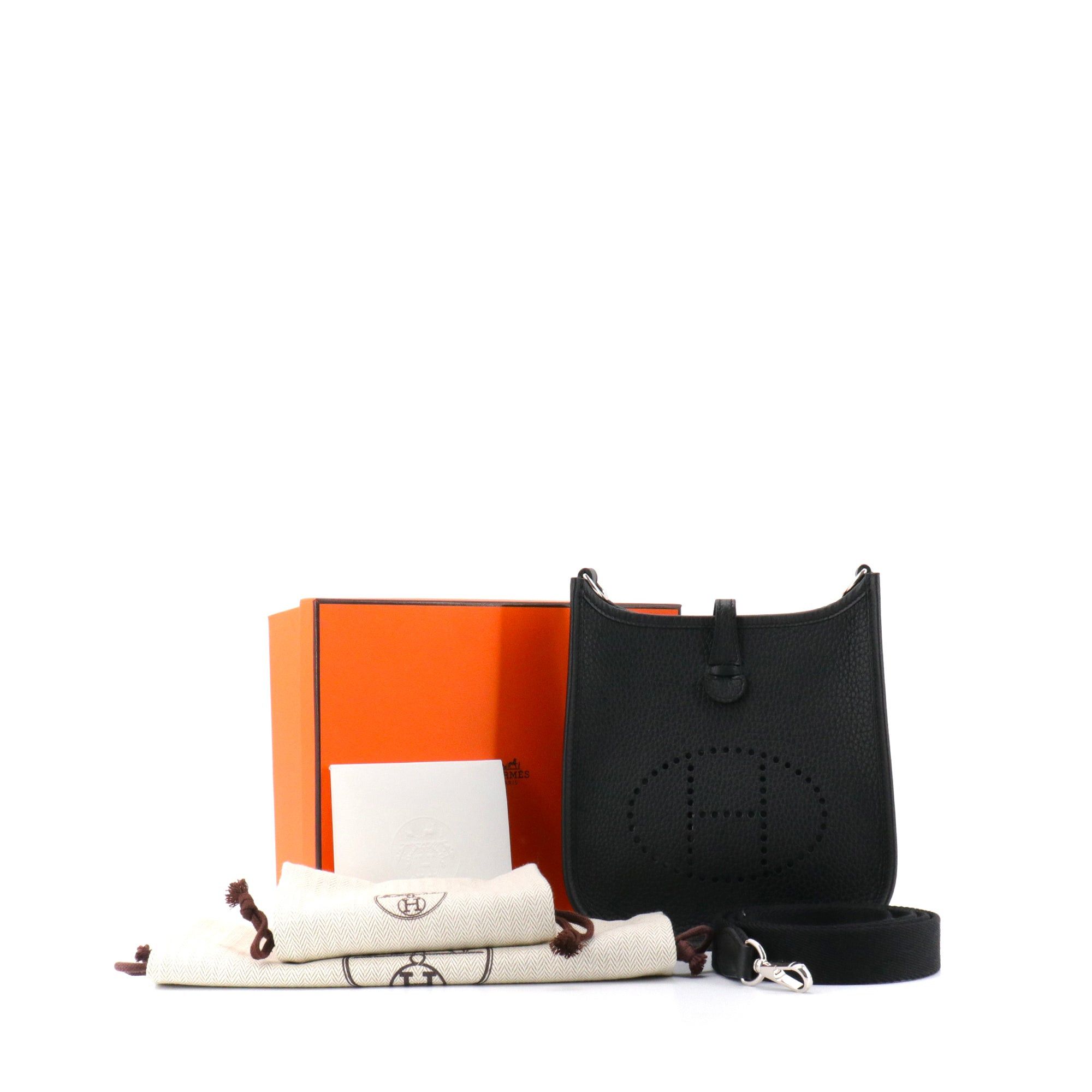 Hermes HERMÈS - Evelyne 16 Hermès shoulder bag in black Taurillon Clémence leather Size ONE SIZE - 9 Thumbnail