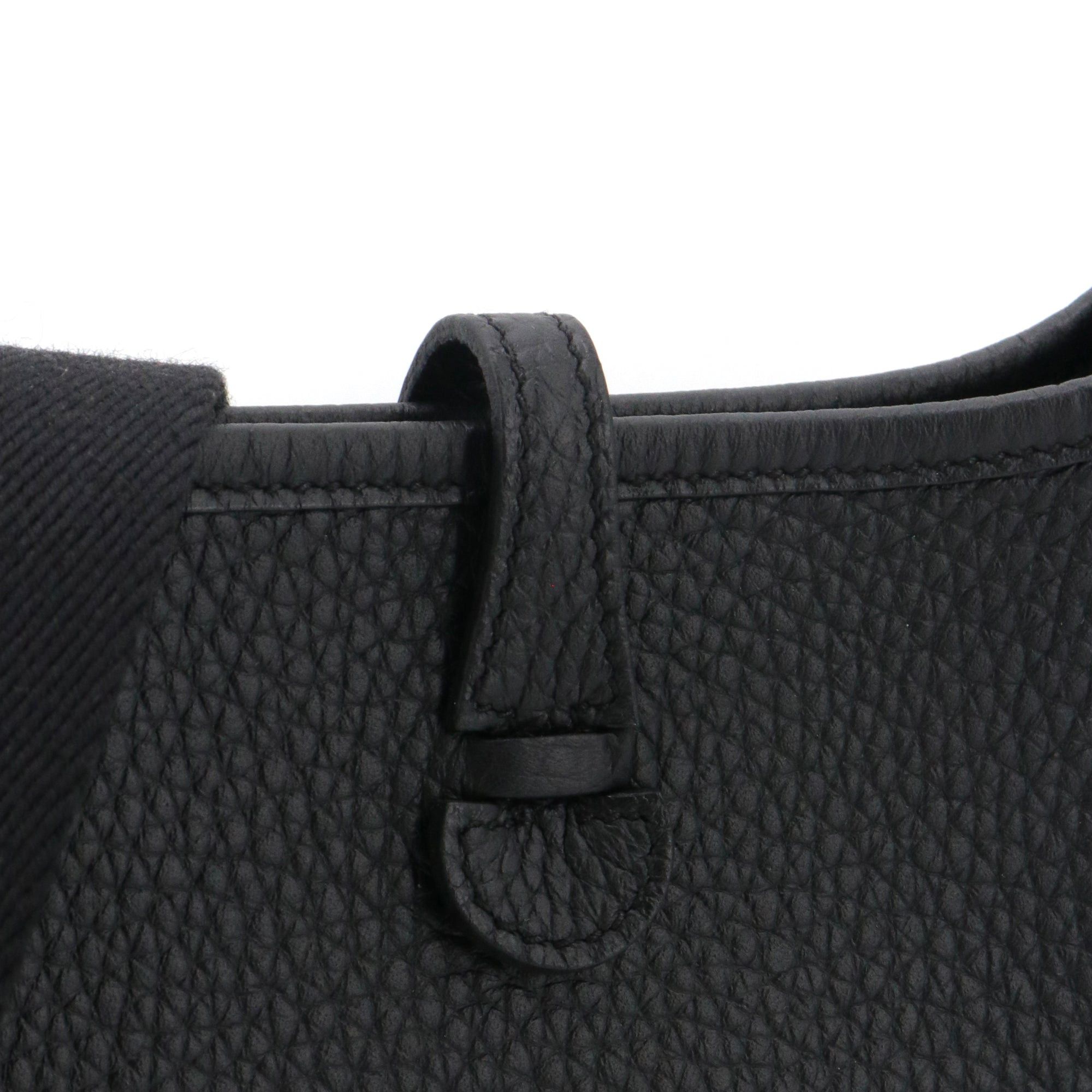 Hermes HERMÈS - Evelyne 16 Hermès shoulder bag in black Taurillon Clémence leather Size ONE SIZE - 6 Thumbnail