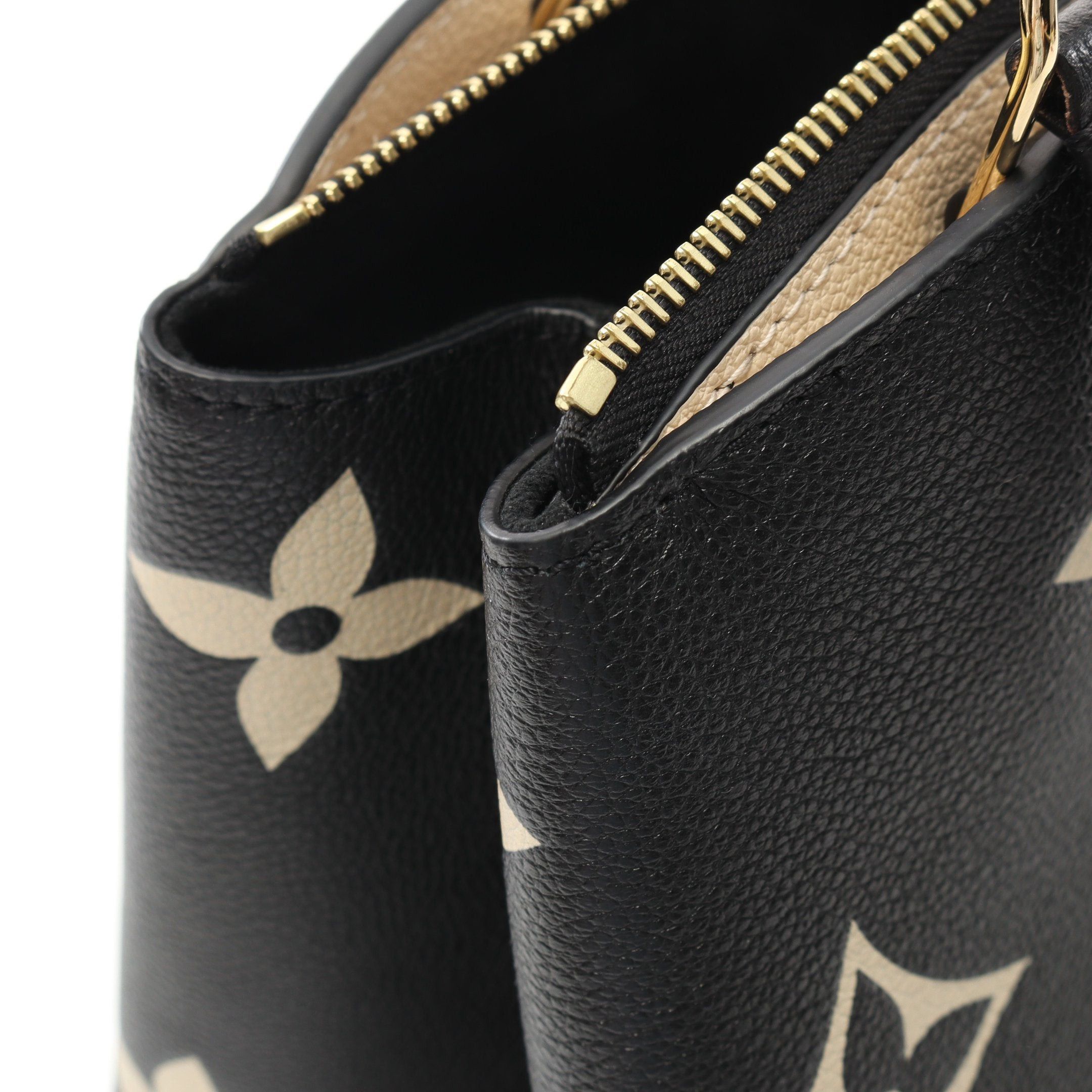 Louis Vuitton Louis Vuitton Petit Pare Pm Bicolor Monogram Empreinte Handbag Leather Black Beige Size ONE SIZE - 7 Thumbnail