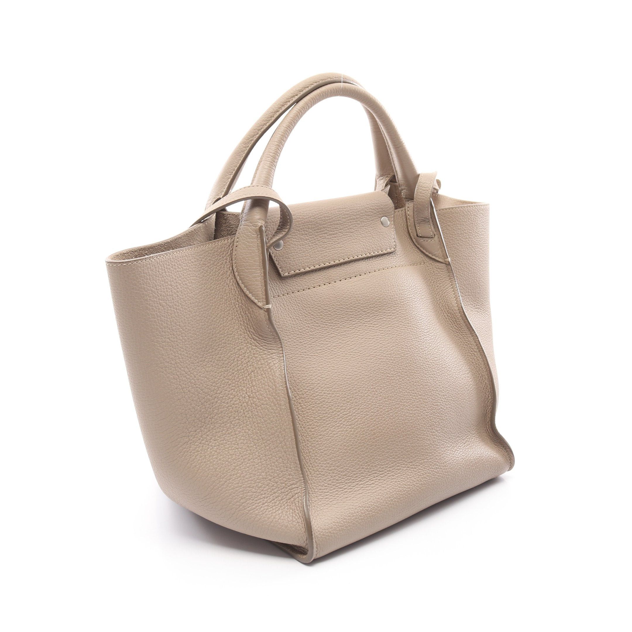 Celine Celine Big Bag Small With Long Strap Handbag Leather Gray Beige Size ONE SIZE - 2 Thumbnail