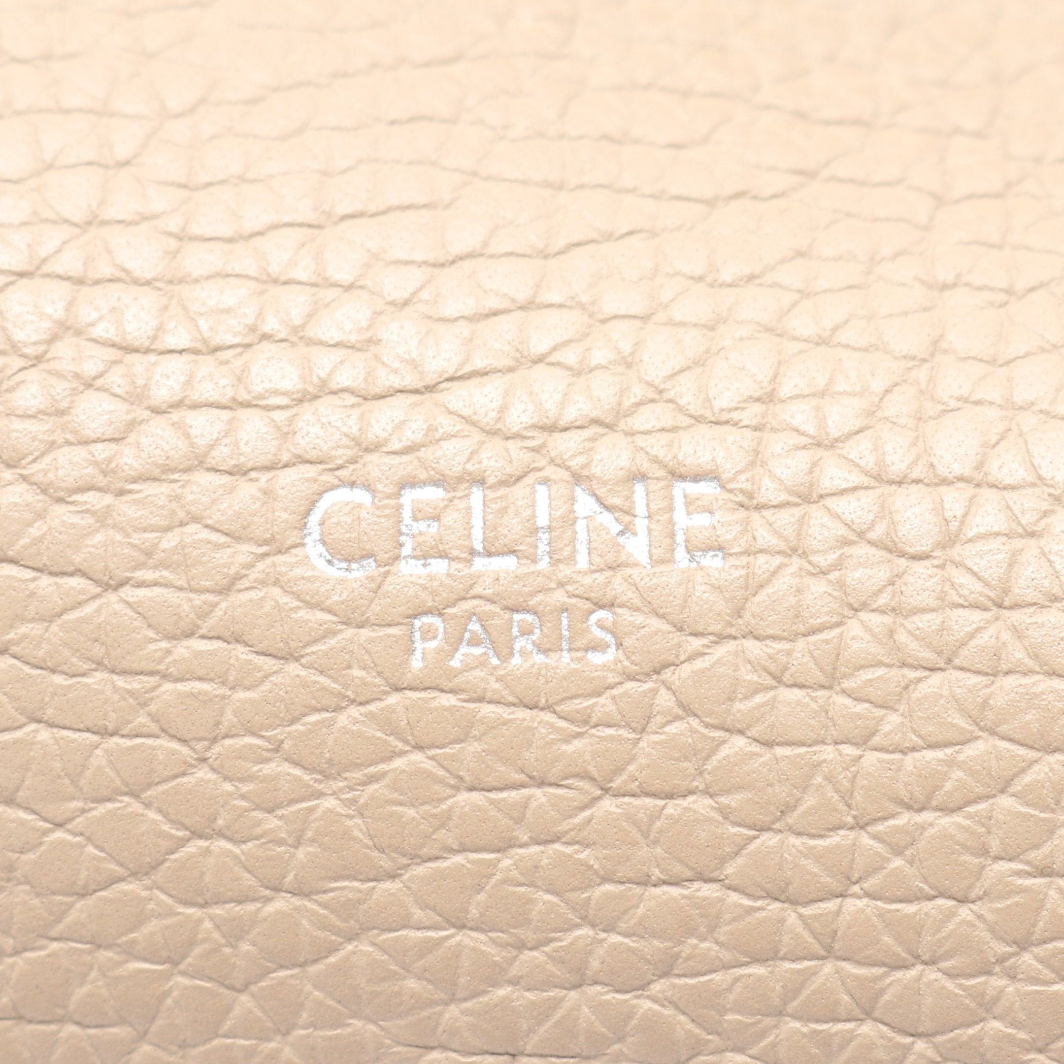 Celine Celine Big Bag Small With Long Strap Handbag Leather Gray Beige Size ONE SIZE - 4 Thumbnail