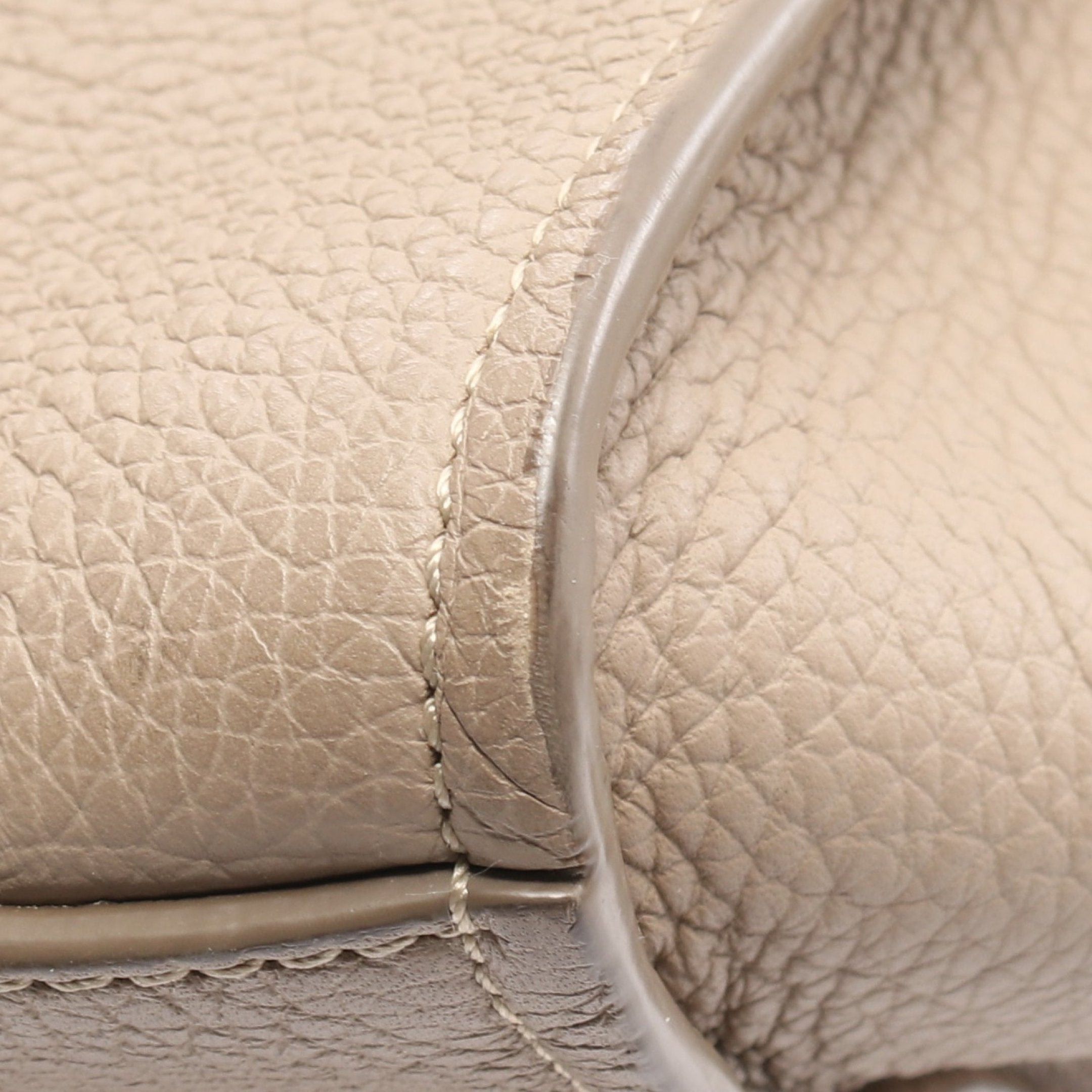Celine Celine Big Bag Small With Long Strap Handbag Leather Gray Beige Size ONE SIZE - 6 Thumbnail