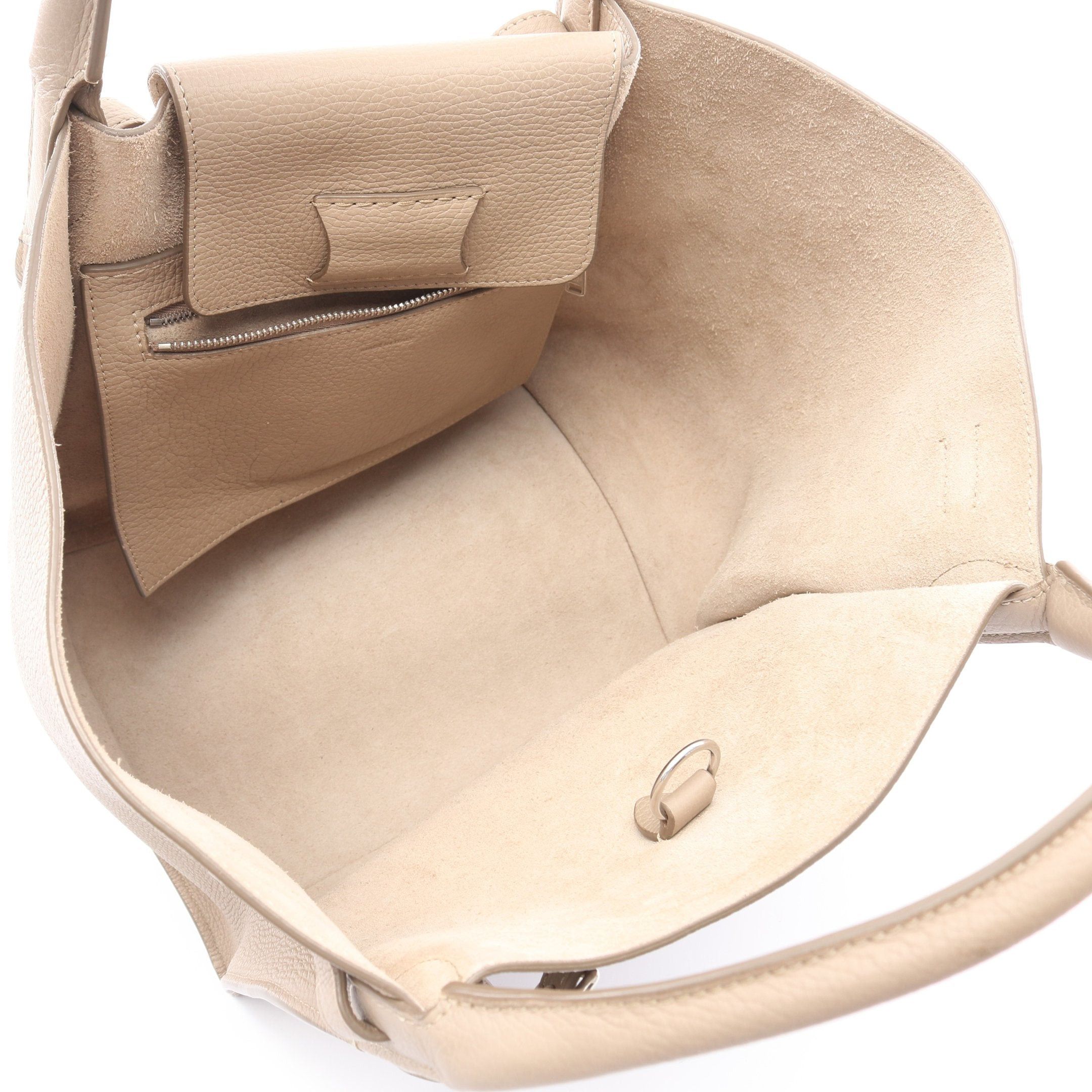 Celine Celine Big Bag Small With Long Strap Handbag Leather Gray Beige Size ONE SIZE - 3 Thumbnail