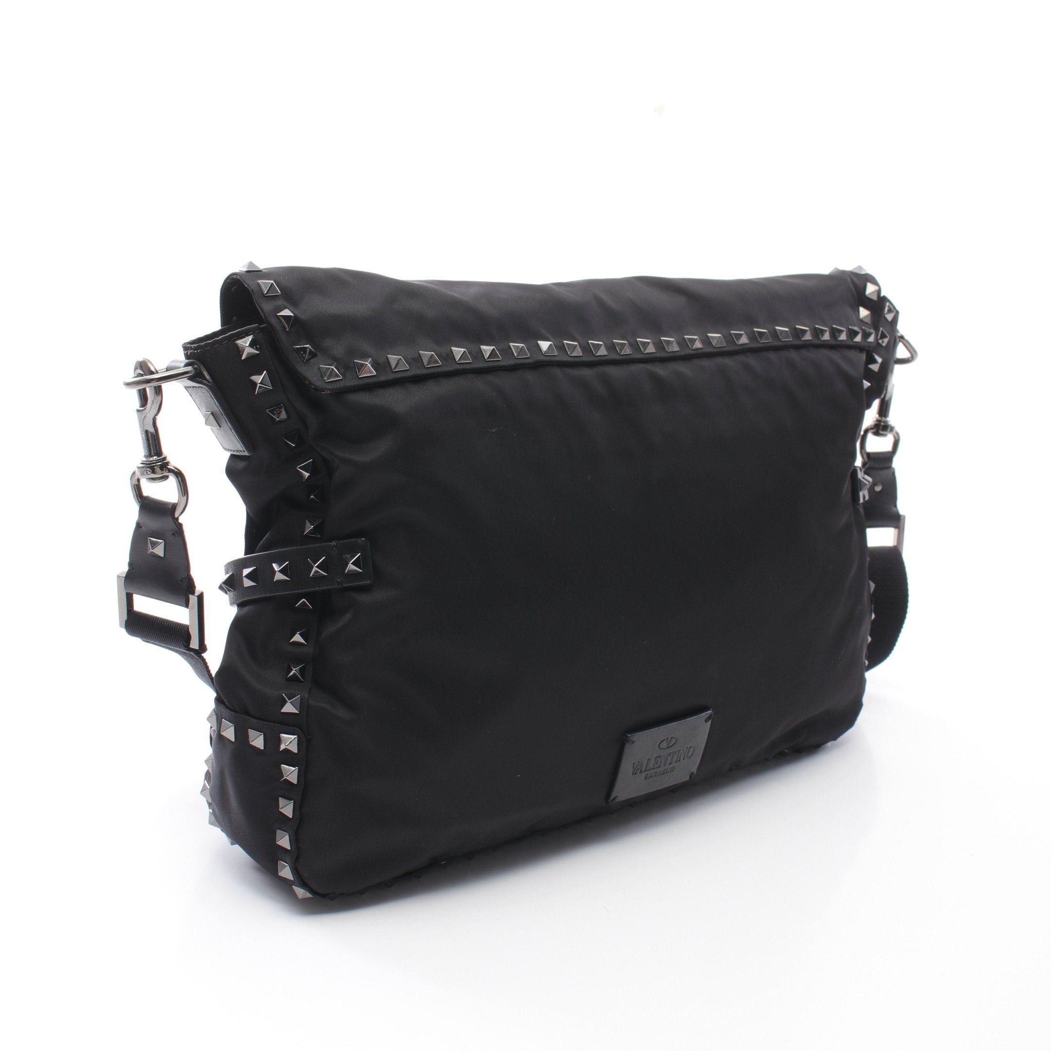 Valentino Valentino Rockstud Shoulder Bag Nylon Black Size ONE SIZE - 2 Thumbnail