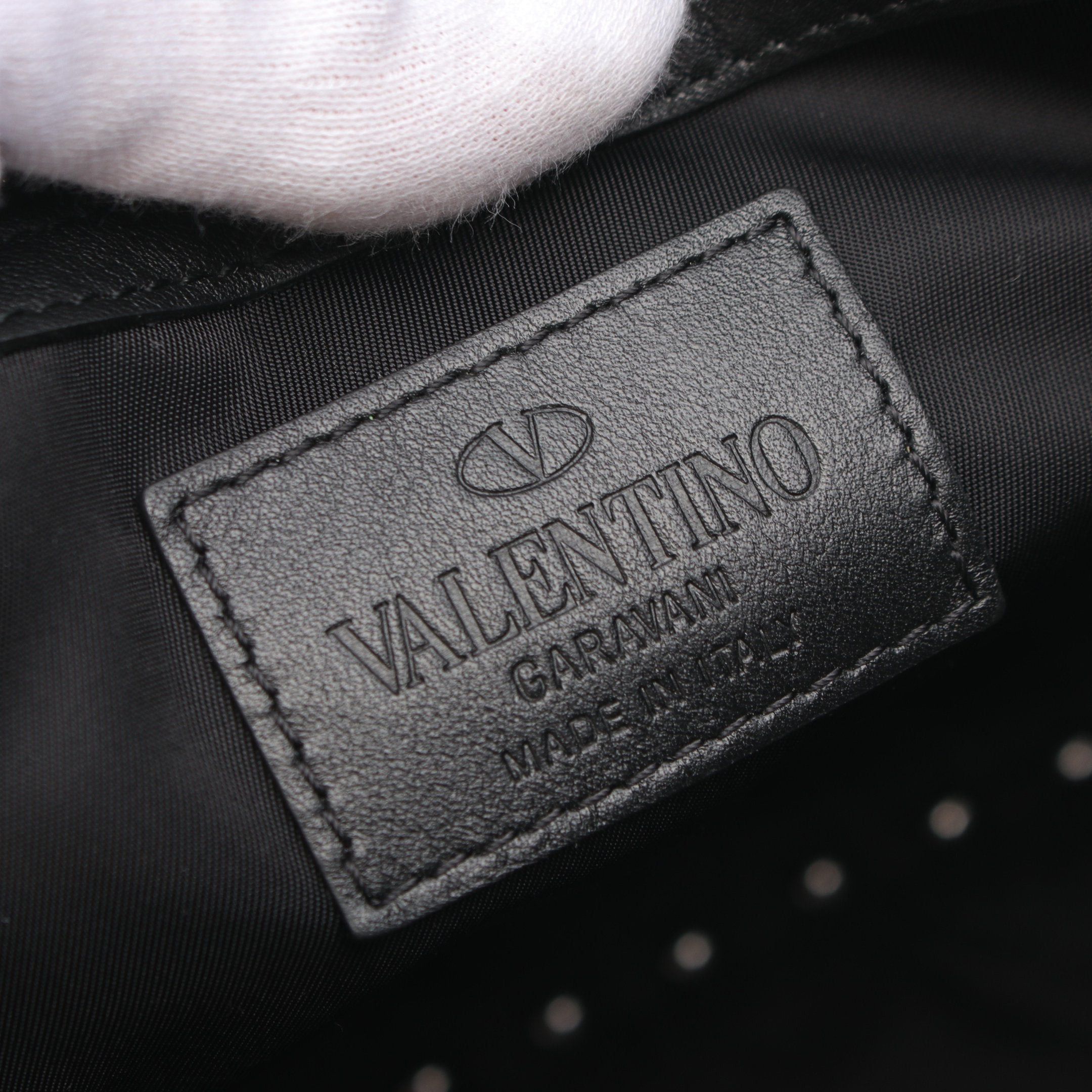 Valentino Valentino Rockstud Shoulder Bag Nylon Black Size ONE SIZE - 4 Thumbnail
