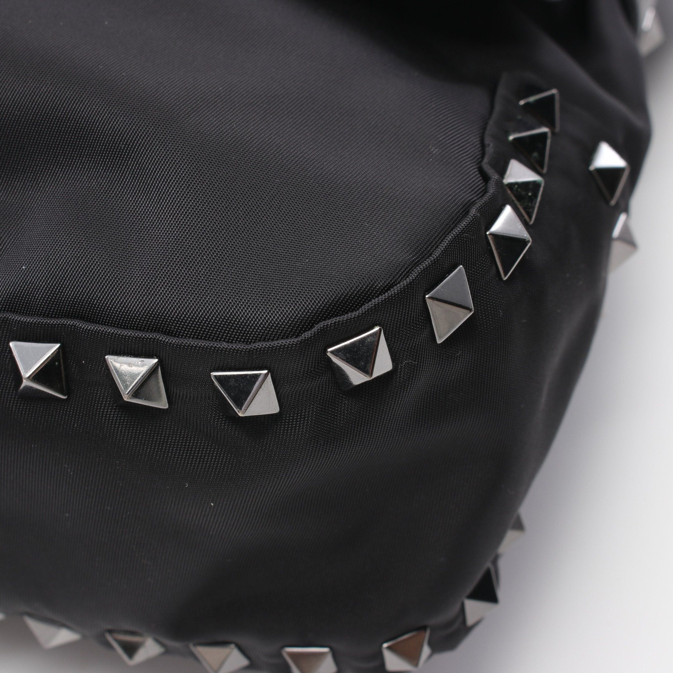 Valentino Valentino Rockstud Shoulder Bag Nylon Black Size ONE SIZE - 7 Thumbnail