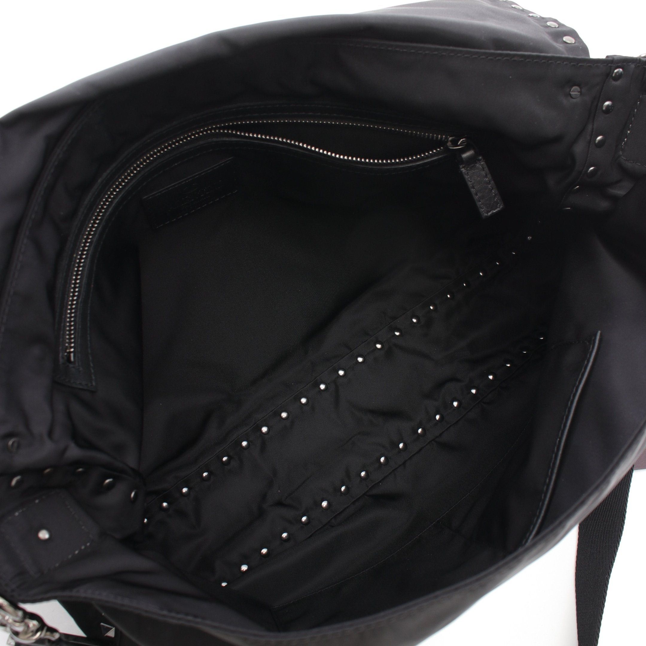 Valentino Valentino Rockstud Shoulder Bag Nylon Black Size ONE SIZE - 3 Thumbnail