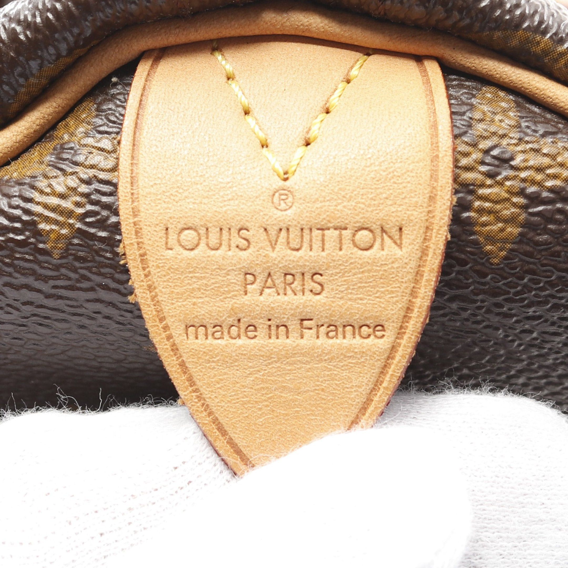Louis Vuitton Louis Vuitton Speedy 30 Monogram Handbag Leather Brown Size ONE SIZE - 4 Thumbnail
