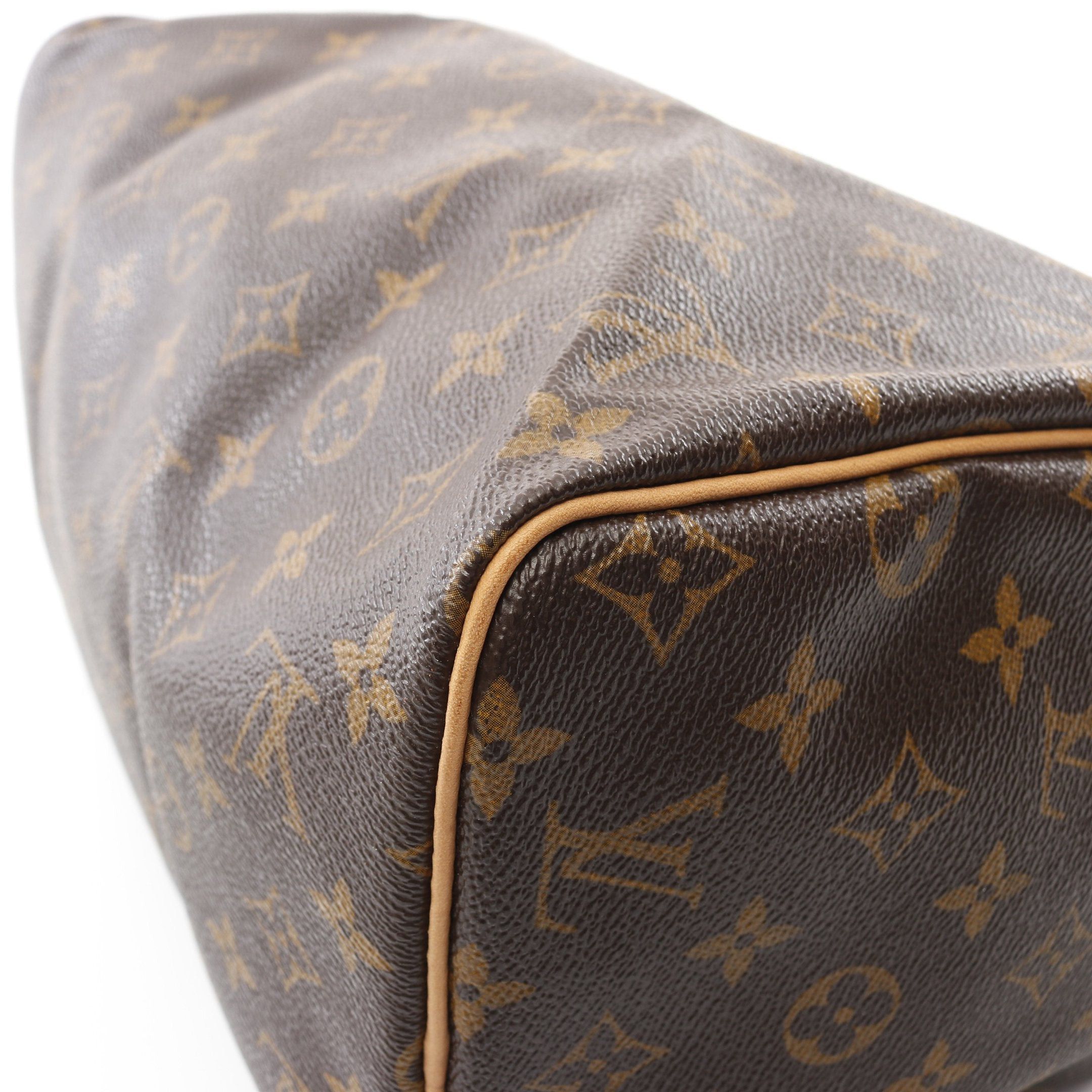 Louis Vuitton Louis Vuitton Speedy 30 Monogram Handbag Leather Brown Size ONE SIZE - 7 Thumbnail