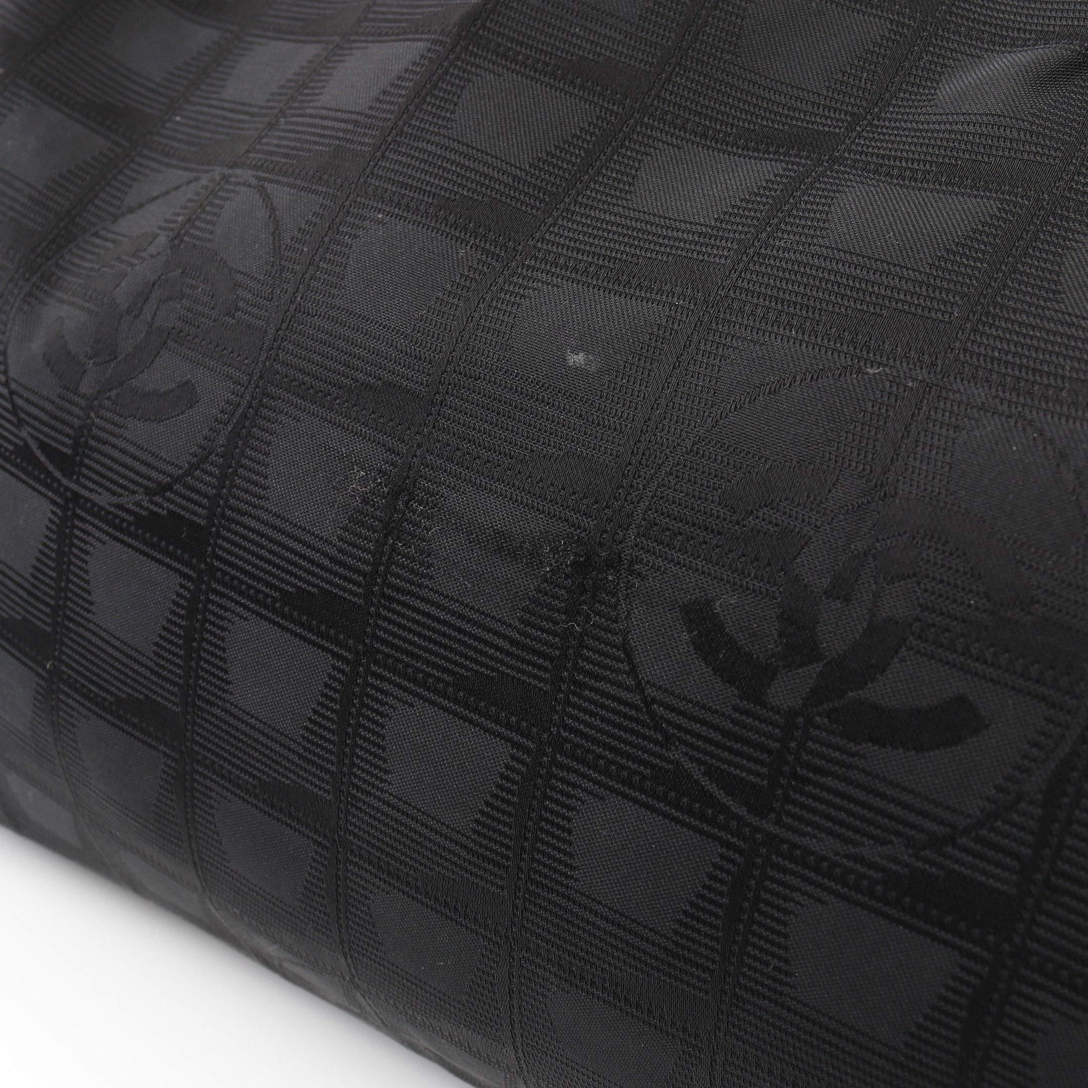 Chanel Chanel New Travel Line Mm Handbag Tote Bag Nylon Canvas Leather Black Gold Hardware Size ONE SIZE - 9 Thumbnail
