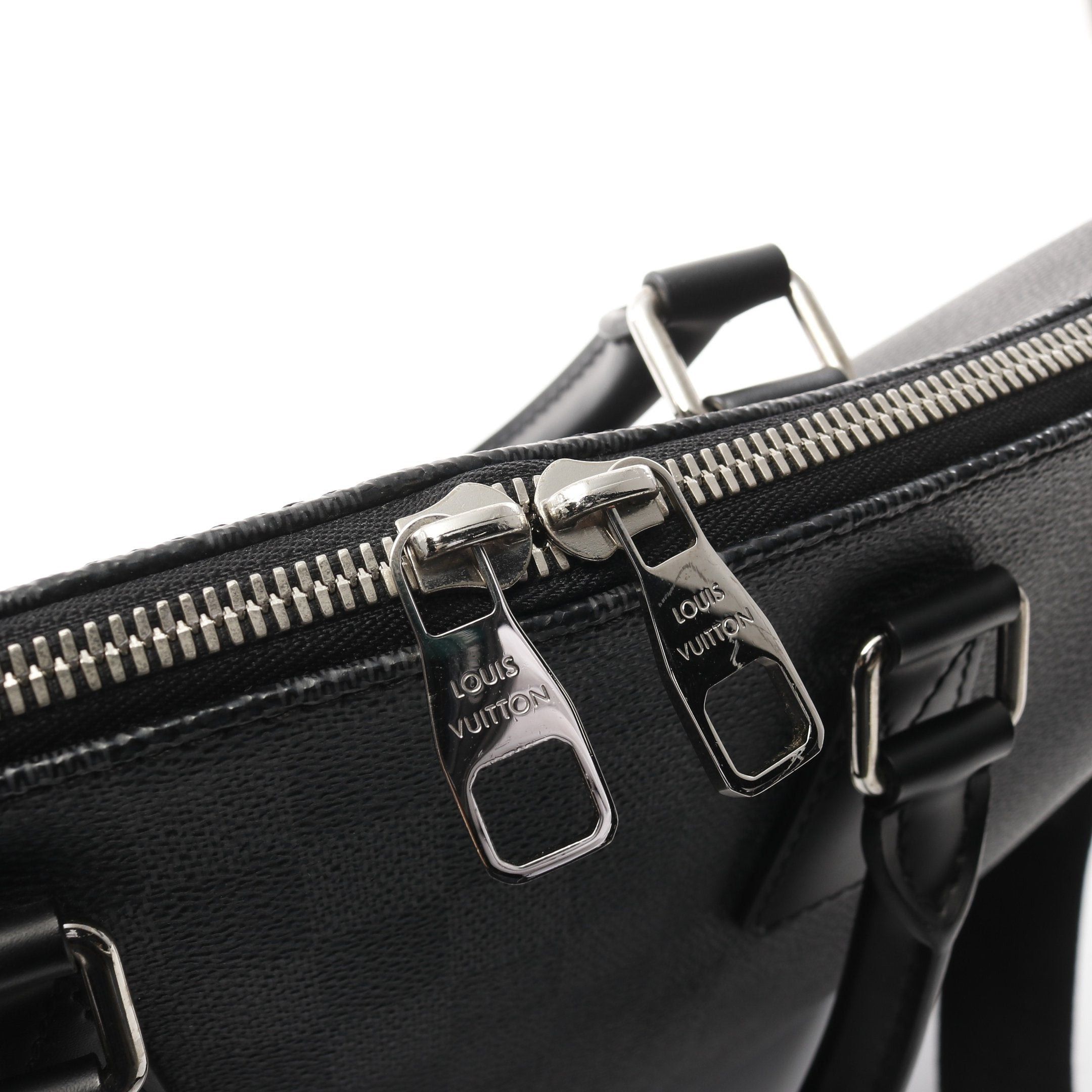 Louis Vuitton Louis Vuitton Pdj Porte De Cumanjour Damier Graphite Briefcase Business Bag Leather Black Size ONE SIZE - 9 Thumbnail