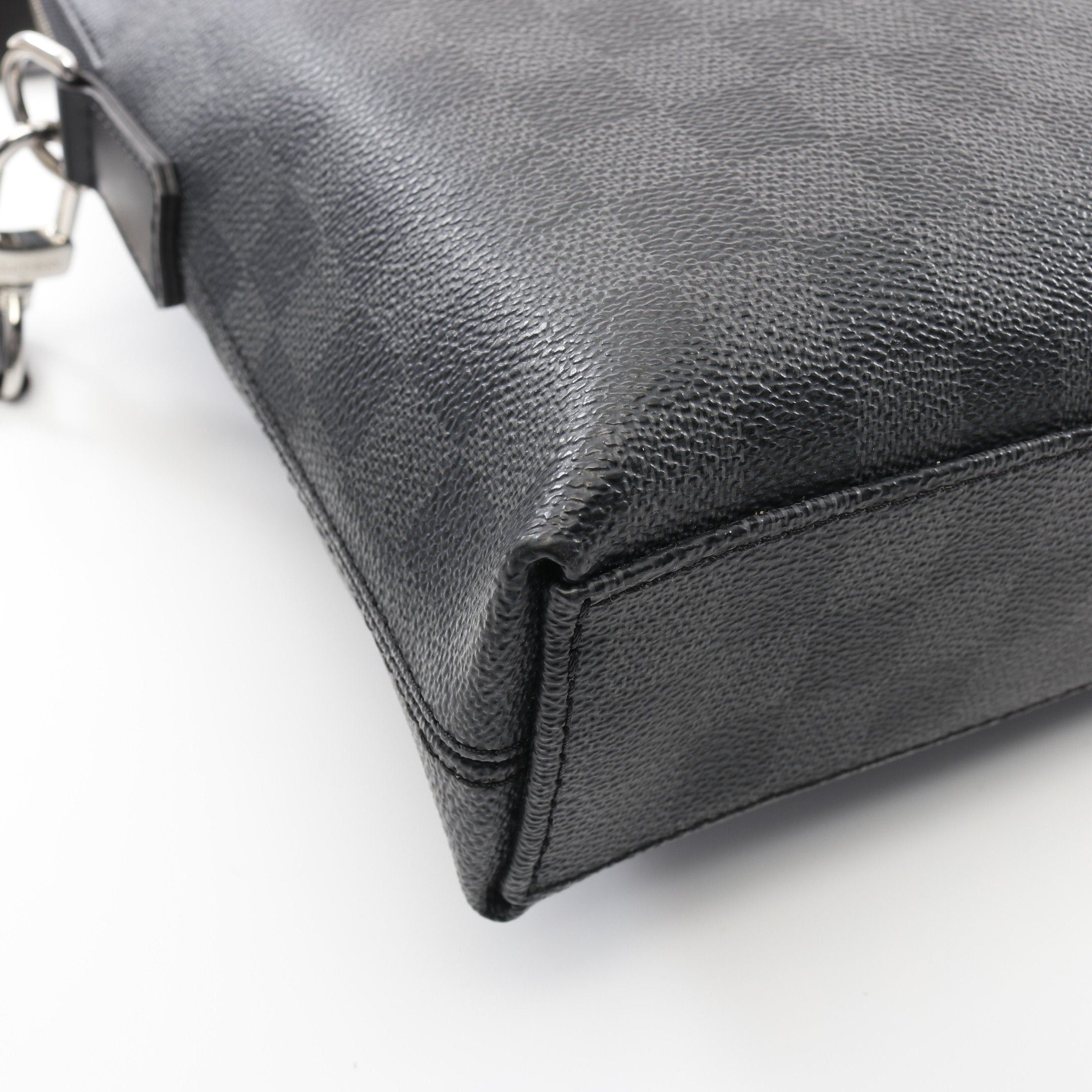 Louis Vuitton Louis Vuitton Pdj Porte De Cumanjour Damier Graphite Briefcase Business Bag Leather Black Size ONE SIZE - 6 Thumbnail