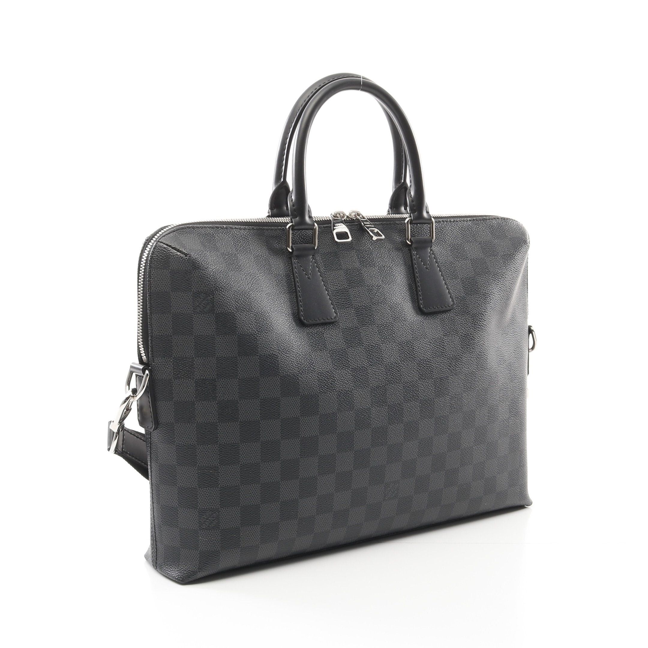 Louis Vuitton Louis Vuitton Pdj Porte De Cumanjour Damier Graphite Briefcase Business Bag Leather Black Size ONE SIZE - 2 Thumbnail