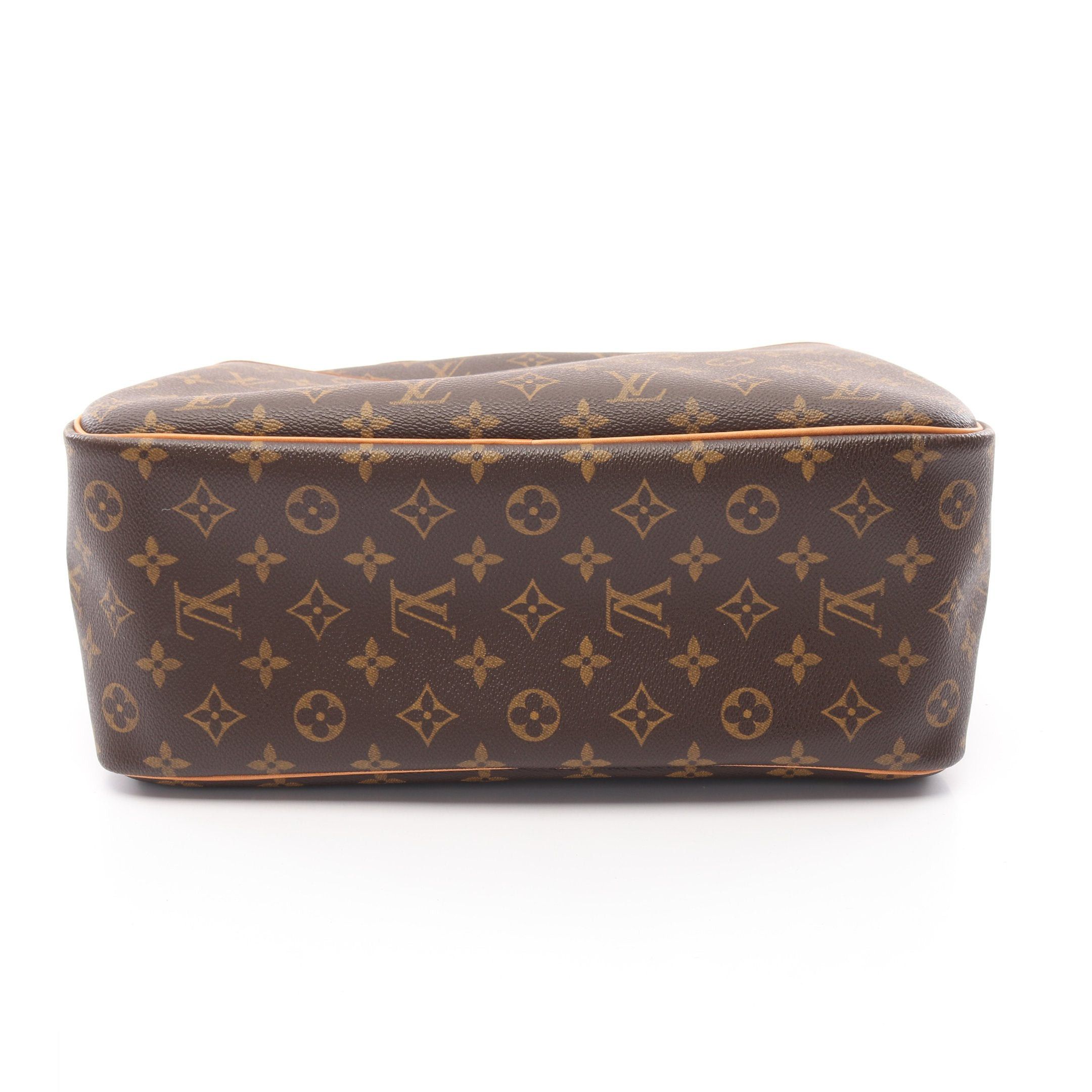 Louis Vuitton Louis Vuitton Deauville Bowling Vanity Monogram Handbag Leather Brown Size ONE SIZE - 10 Thumbnail