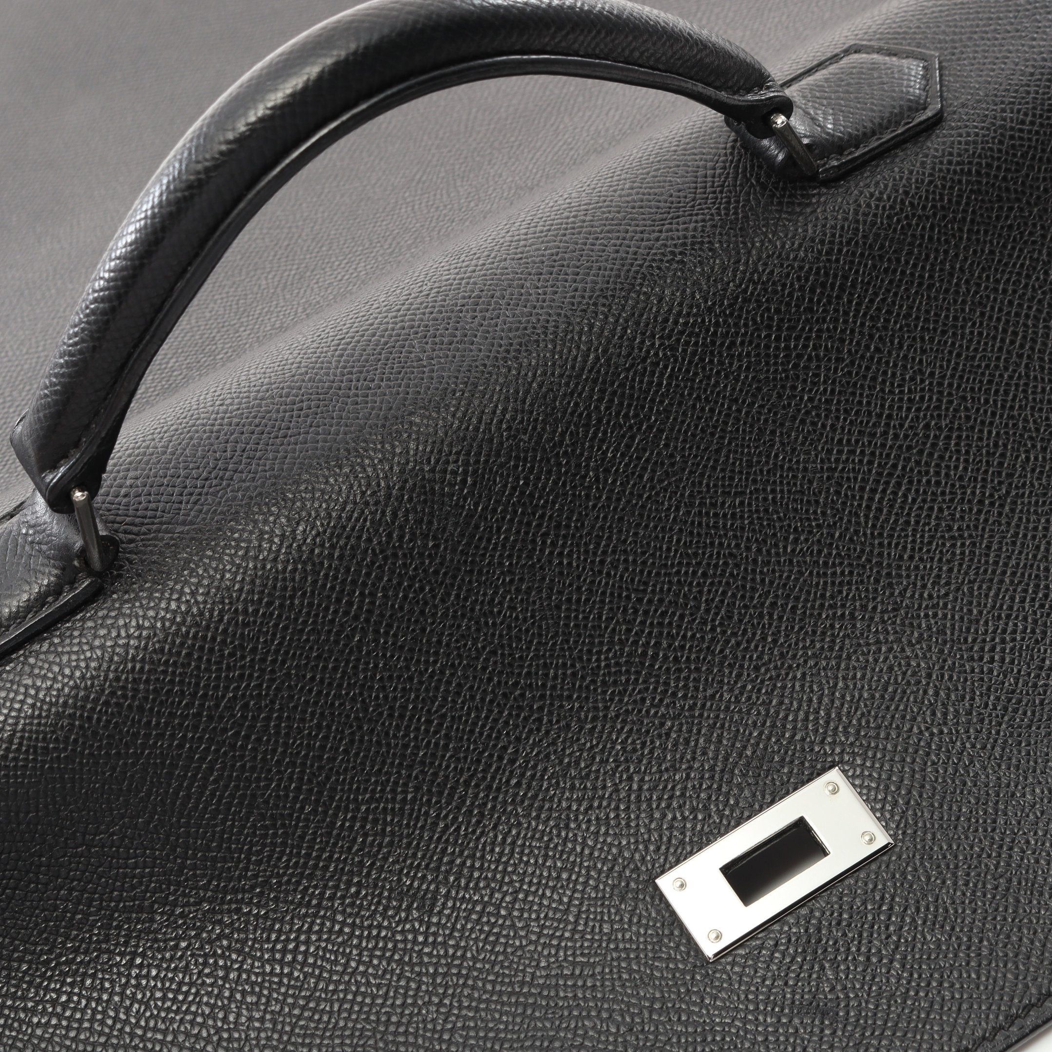 Hermes Hermes Kelly Depeche 38 Briefcase Business Bag Veau Epsom Black Silver Hardware □J Carved Stamp Size ONE SIZE - 11 Thumbnail