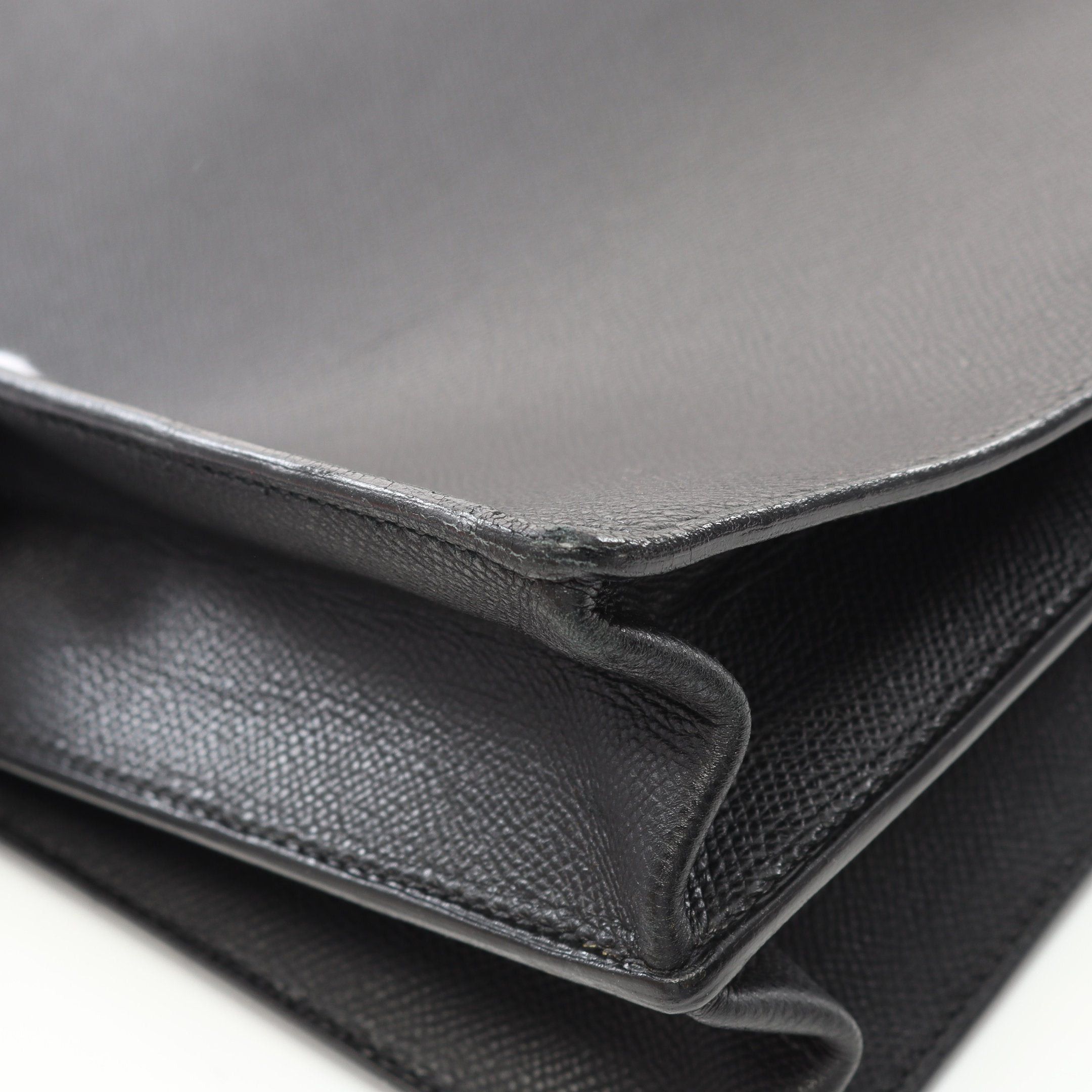Hermes Hermes Kelly Depeche 38 Briefcase Business Bag Veau Epsom Black Silver Hardware □J Carved Stamp Size ONE SIZE - 7 Thumbnail