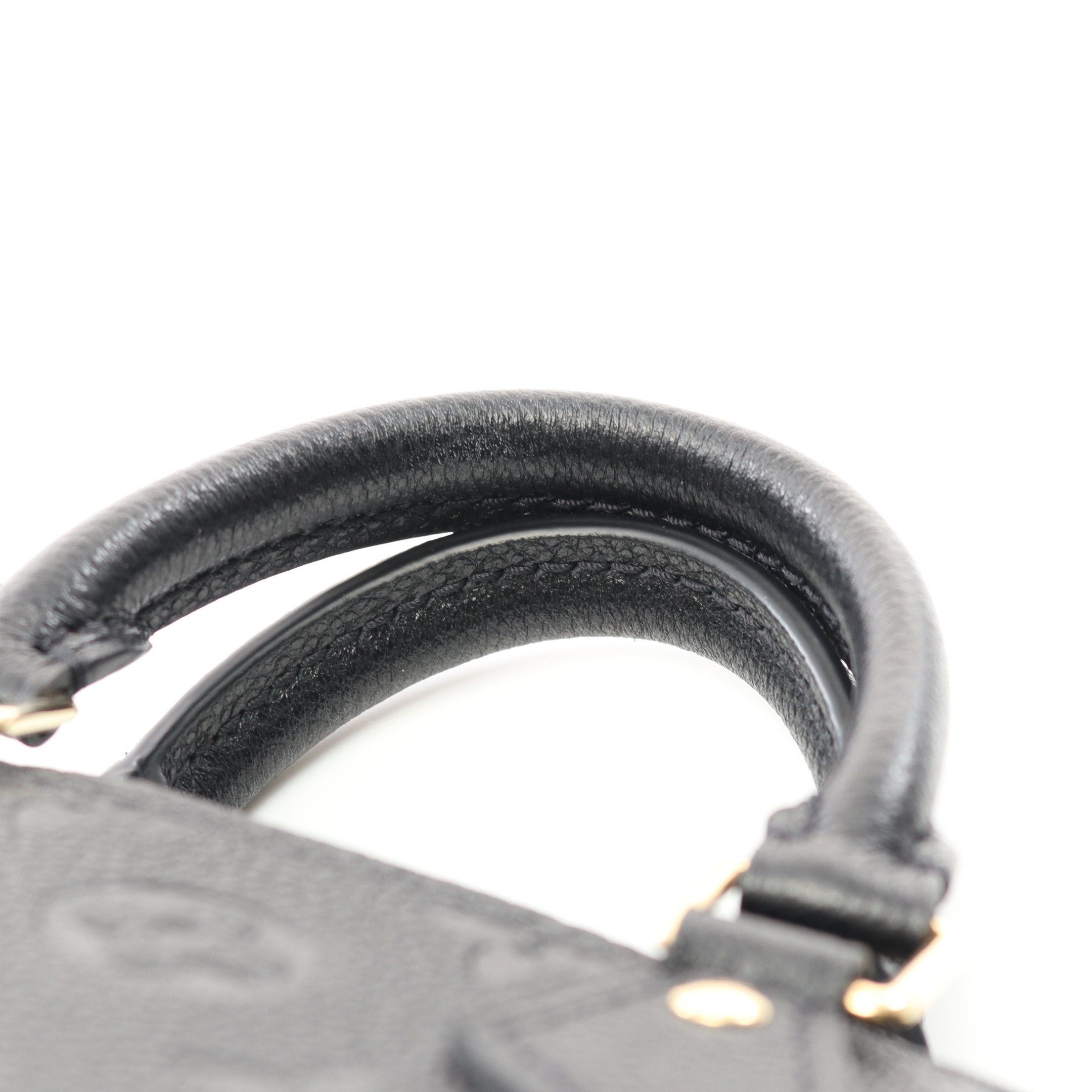 Louis Vuitton Louis Vuitton Nano Speedy Monogram Empreinte Noir Handbag Leather Black Size ONE SIZE - 6 Thumbnail