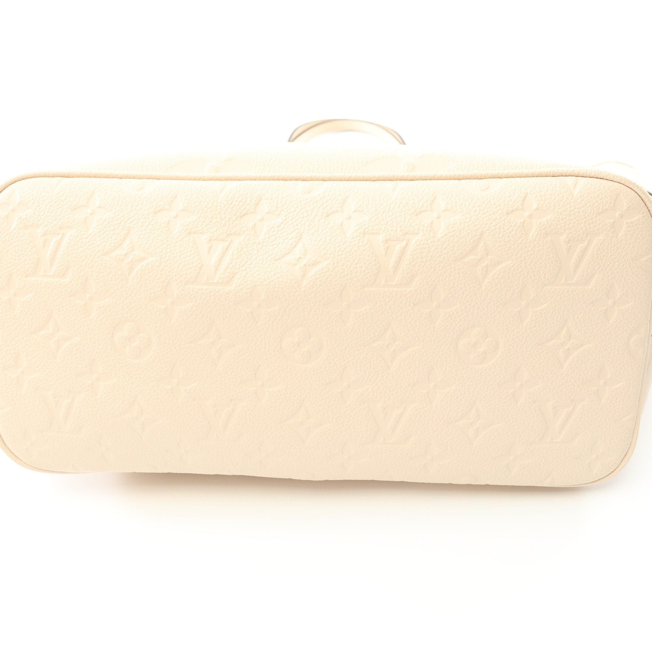 Louis Vuitton Louis Vuitton Neverfull Mm Monogram Empreinte Claim Shoulder Bag Tote Leather Ivory Size ONE SIZE - 6 Thumbnail