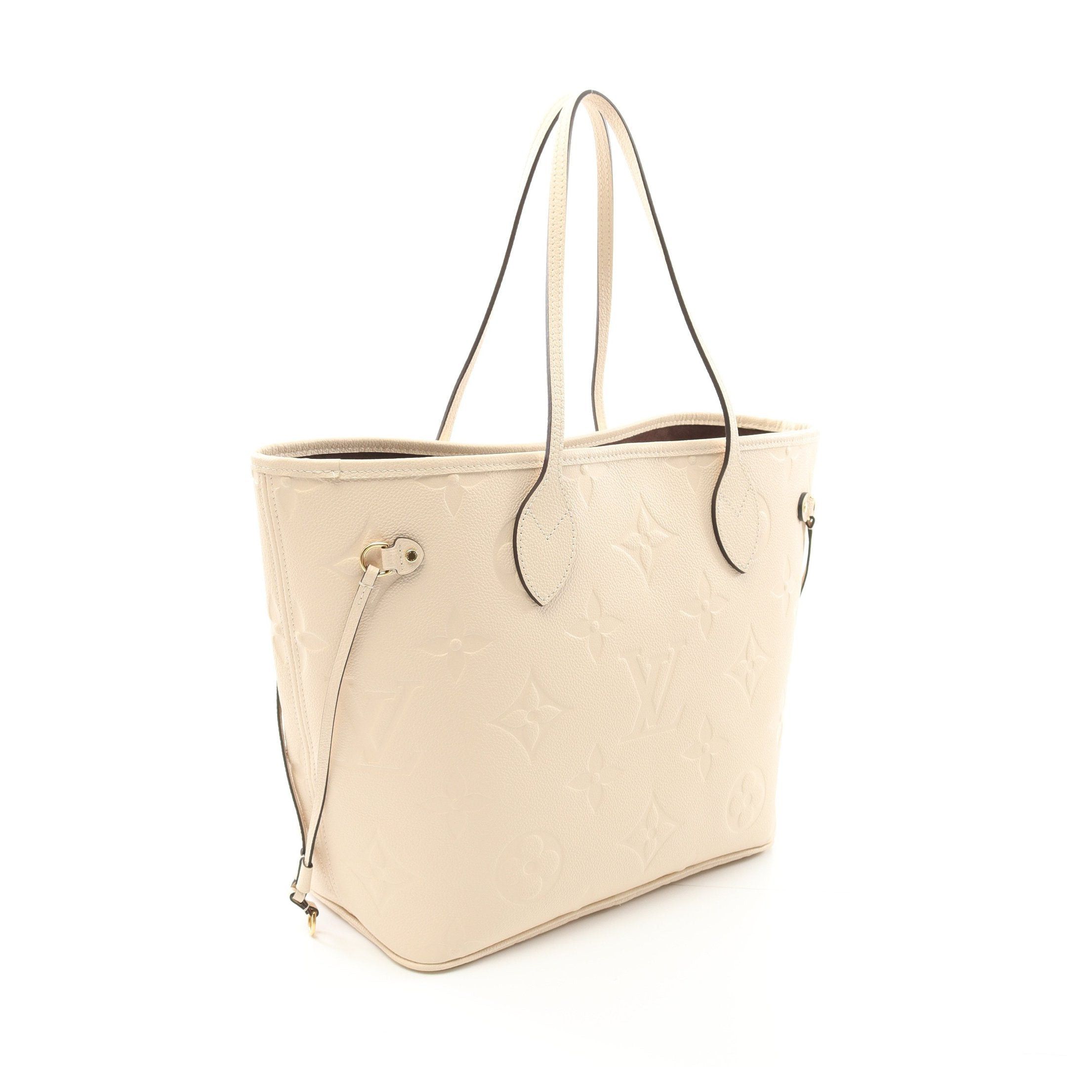 Louis Vuitton Louis Vuitton Neverfull Mm Monogram Empreinte Claim Shoulder Bag Tote Leather Ivory Size ONE SIZE - 2 Thumbnail