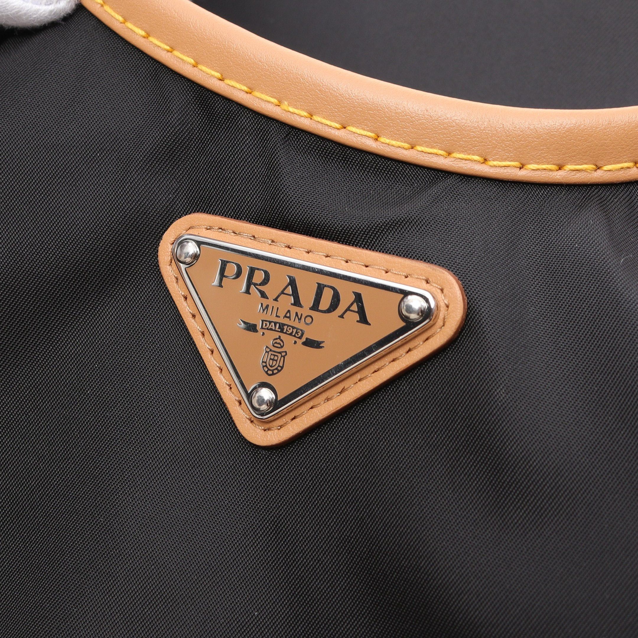 Prada Prada Re-Nylon Mini Dress One Piece Nylon Leather Black Size ONE SIZE - 6 Thumbnail