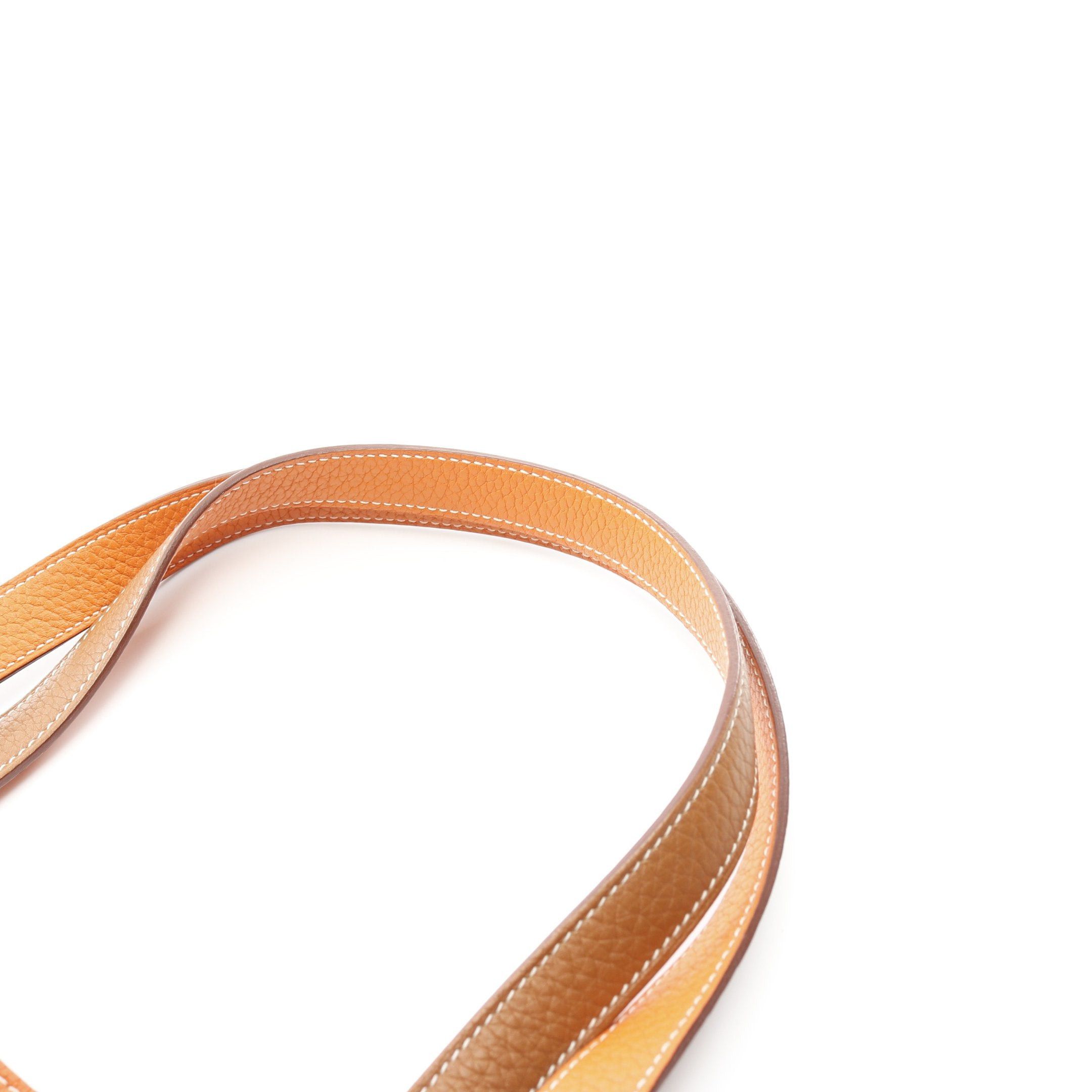 Hermes Hermes Double Sense 45 Gold Orange Handbag Tote Bag Clemence Leather Brown Reversible □ R Stamp Size ONE SIZE - 7 Thumbnail