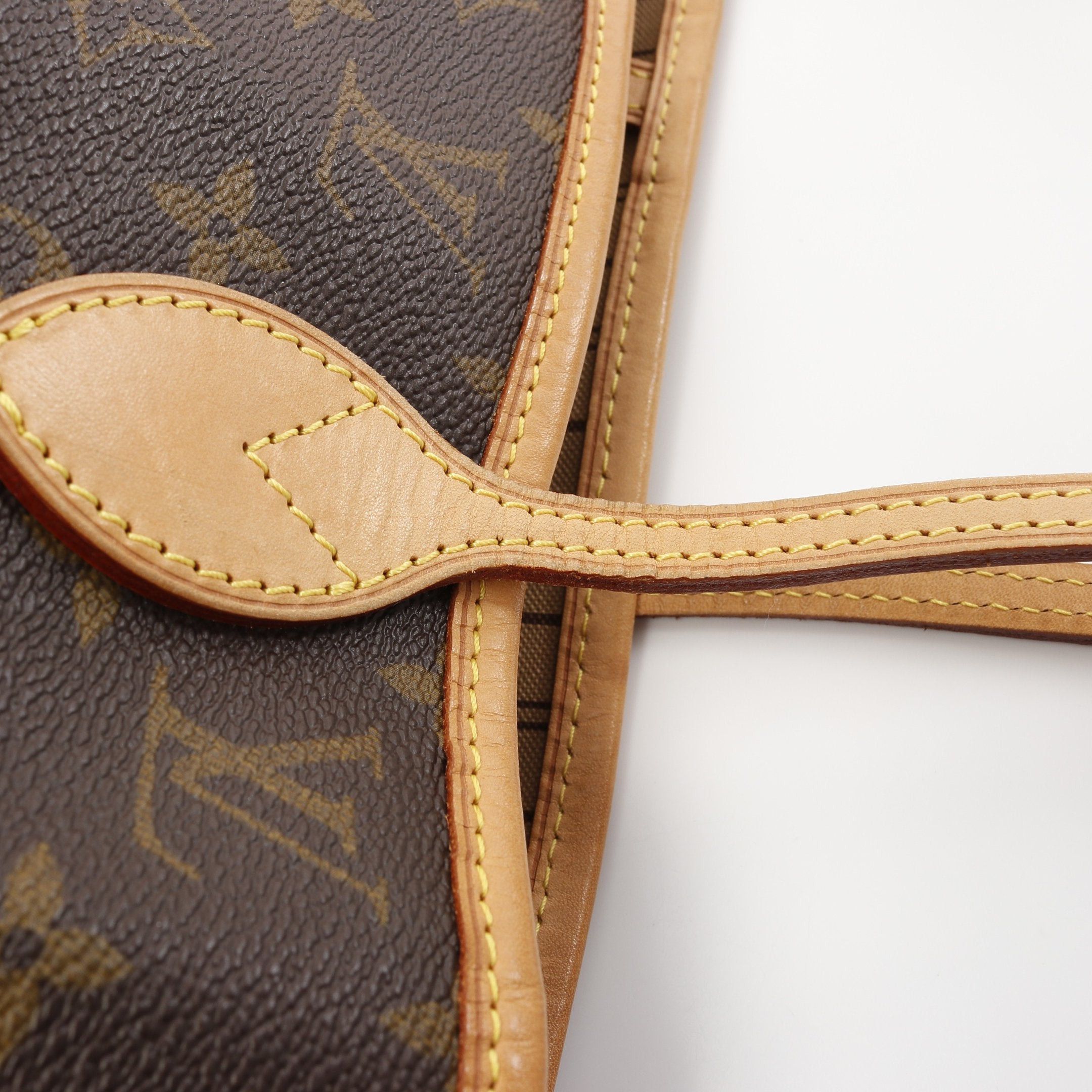 Louis Vuitton Louis Vuitton Neverfull Mm Monogram Shoulder Bag Tote Leather Brown Size ONE SIZE - 9 Thumbnail