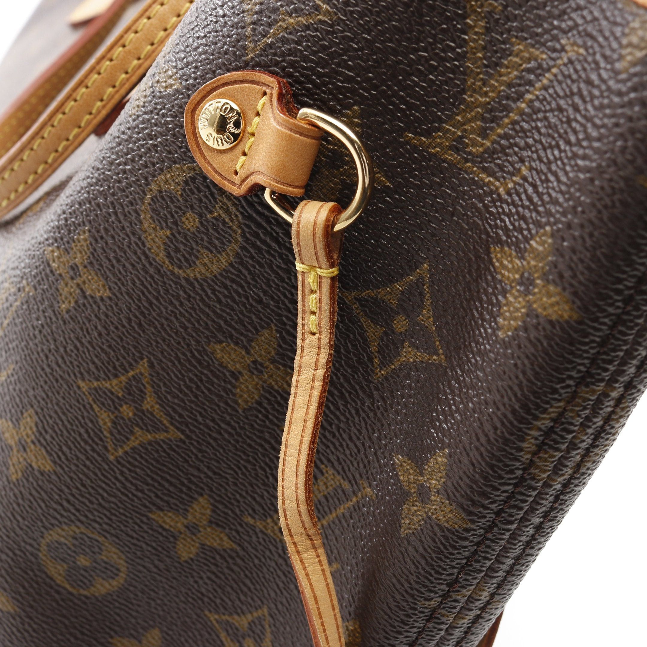 Louis Vuitton Louis Vuitton Neverfull Mm Monogram Shoulder Bag Tote Leather Brown Size ONE SIZE - 10 Thumbnail