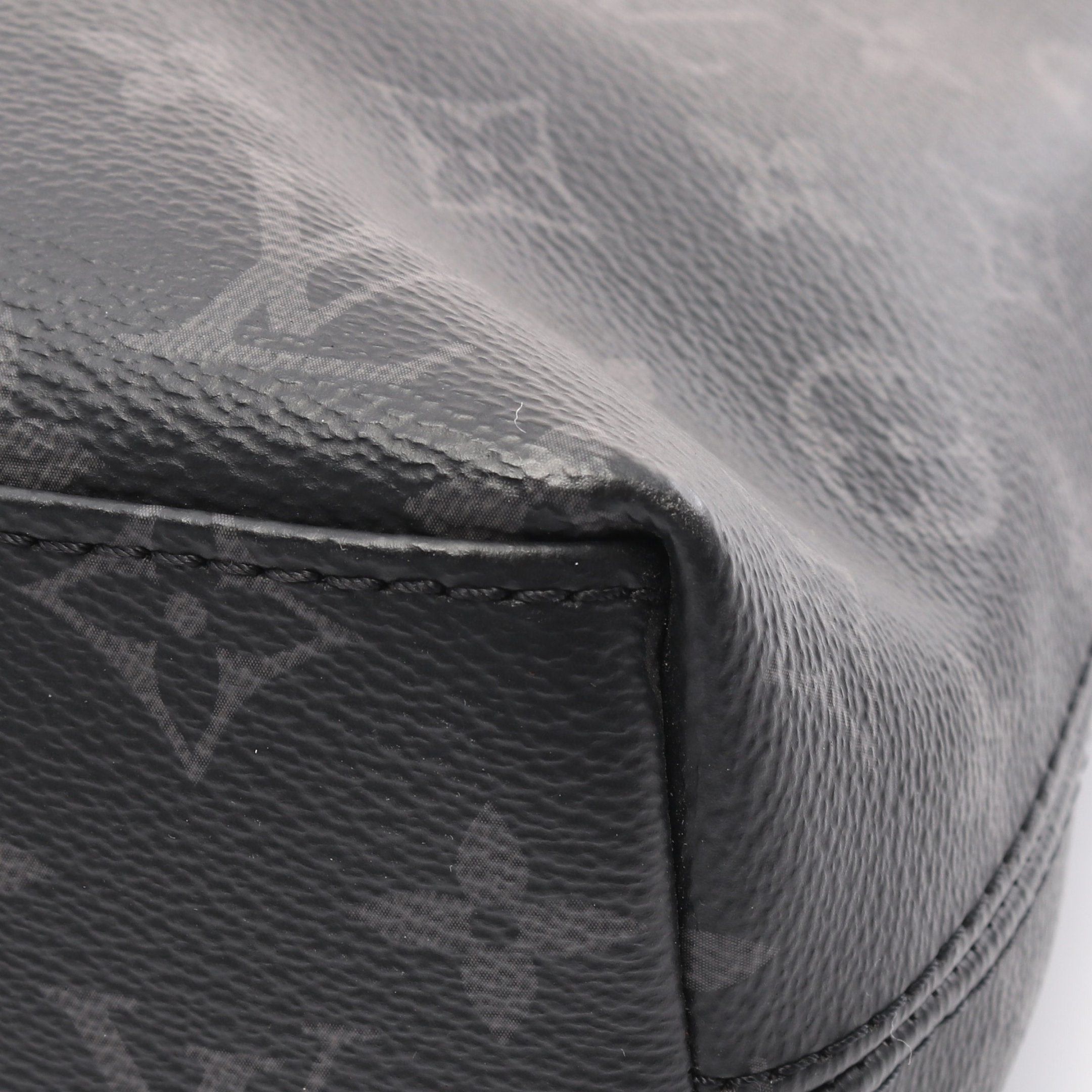 Louis Vuitton Louis Vuitton Briefcase Explorer Monogram Eclipse Business Bag Leather Black Size ONE SIZE - 9 Thumbnail