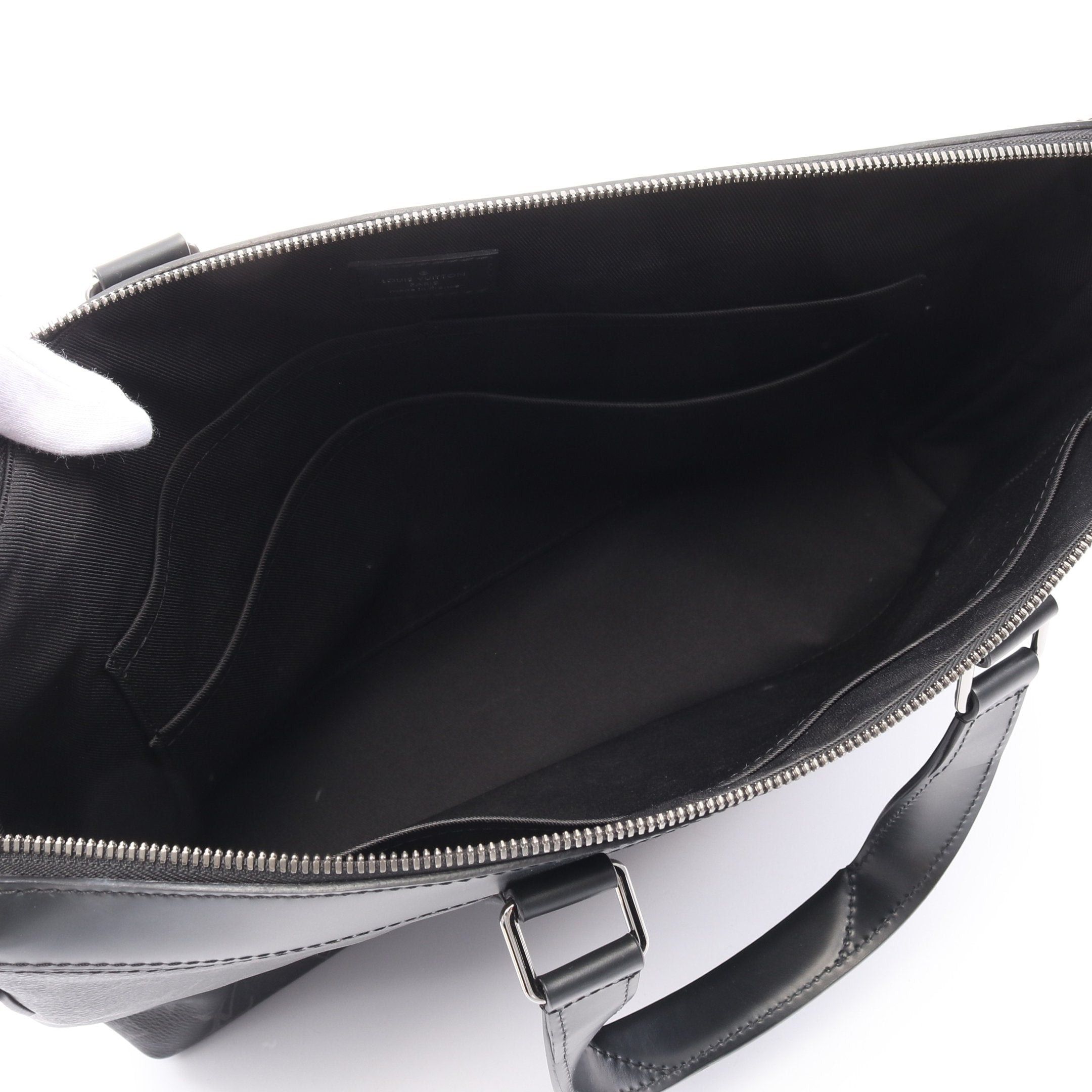 Louis Vuitton Louis Vuitton Briefcase Explorer Monogram Eclipse Business Bag Leather Black Size ONE SIZE - 3 Thumbnail