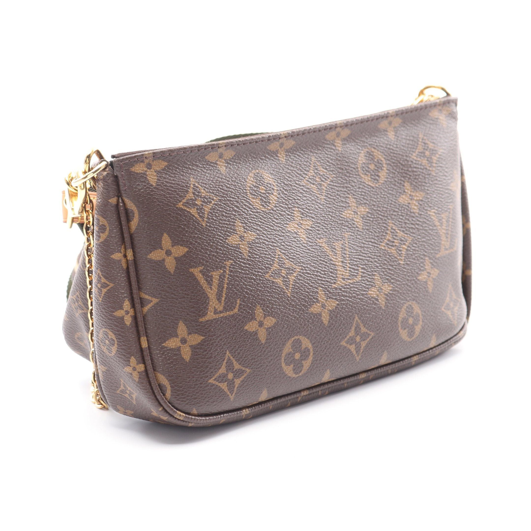 Louis Vuitton Louis Vuitton Multy Pochette Accessoires Monogram Khaki Shoulder Bag Brown Green Size ONE SIZE - 2 Thumbnail