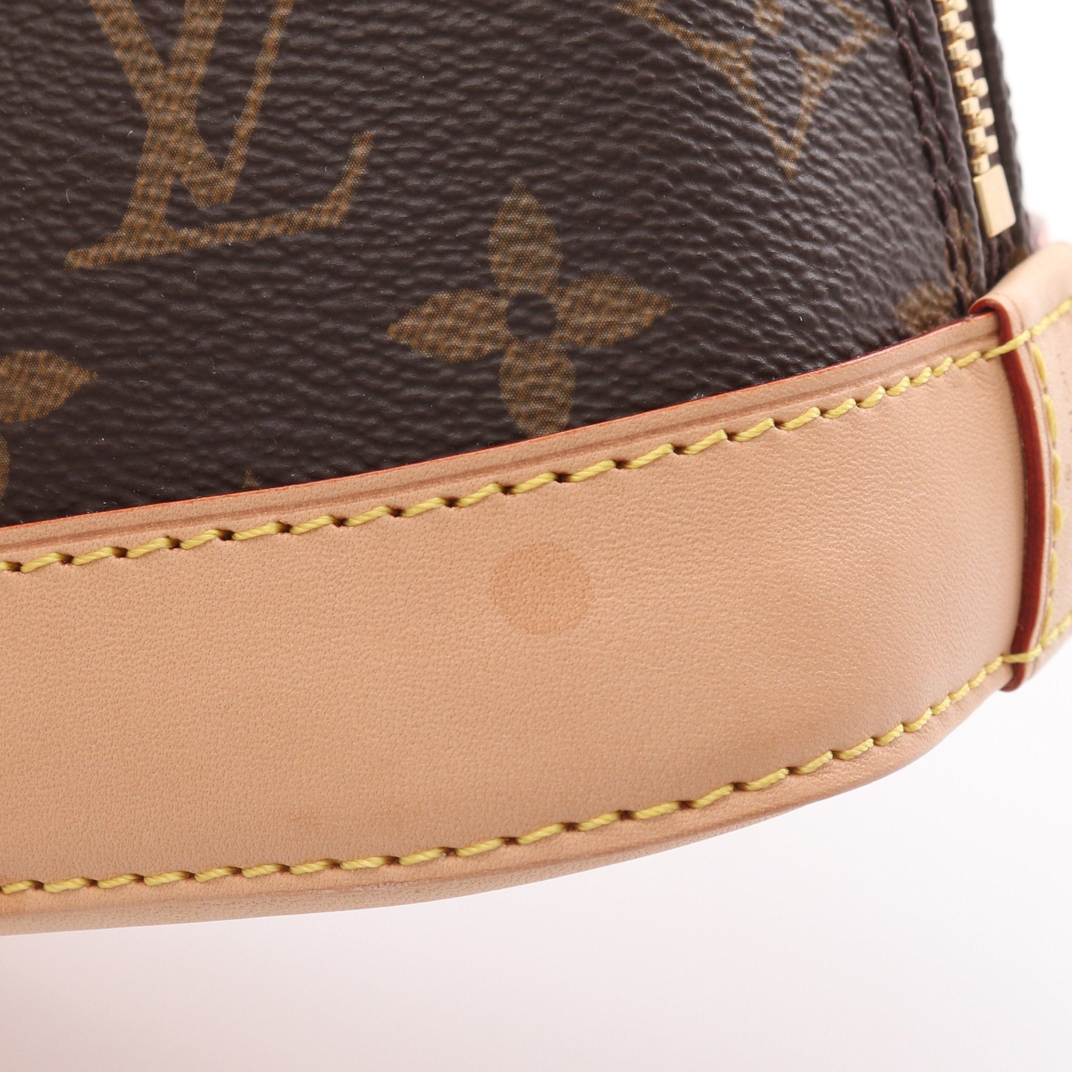 Louis Vuitton Louis Vuitton Alma Bb Monogram Handbag Leather Brown Size ONE SIZE - 9 Thumbnail